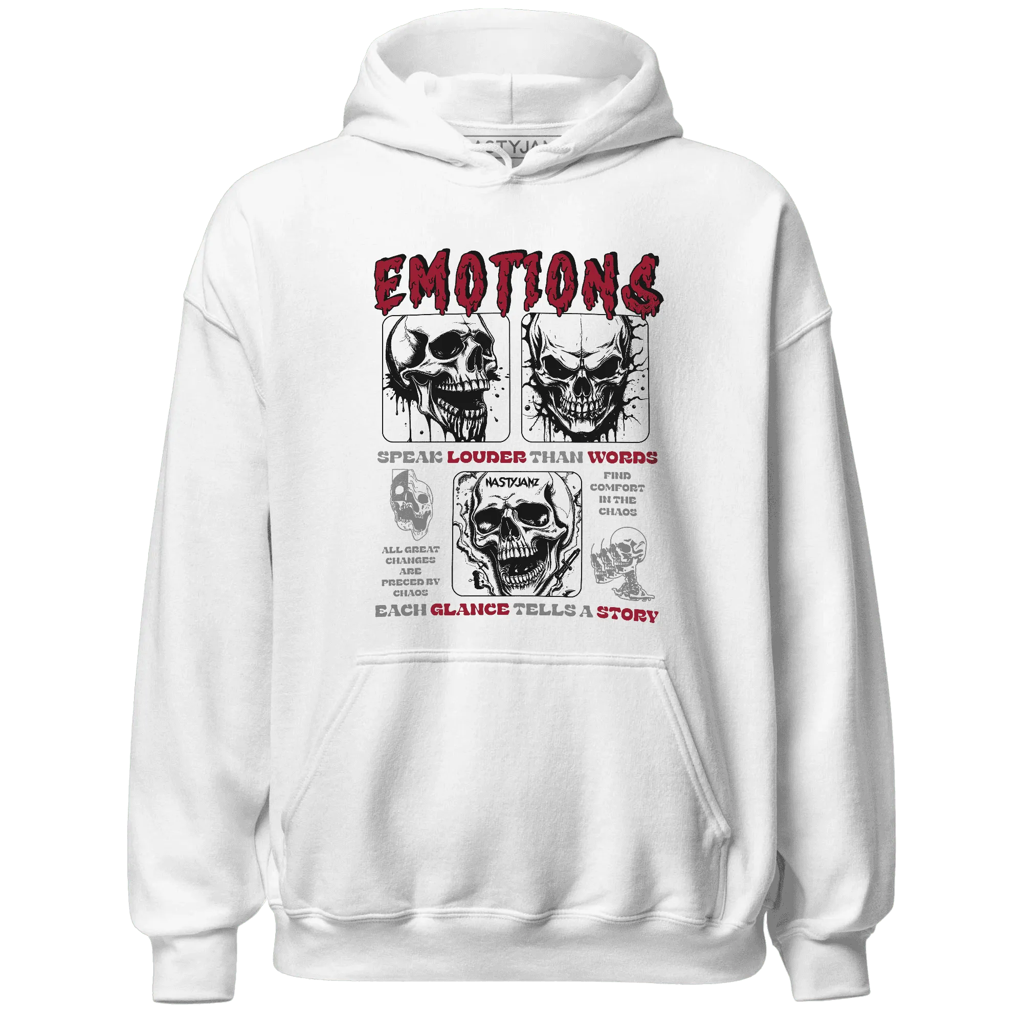 NastyJamz-Retro-Red-Taxi-12s-Hoodie-Match-Emotions-Skull