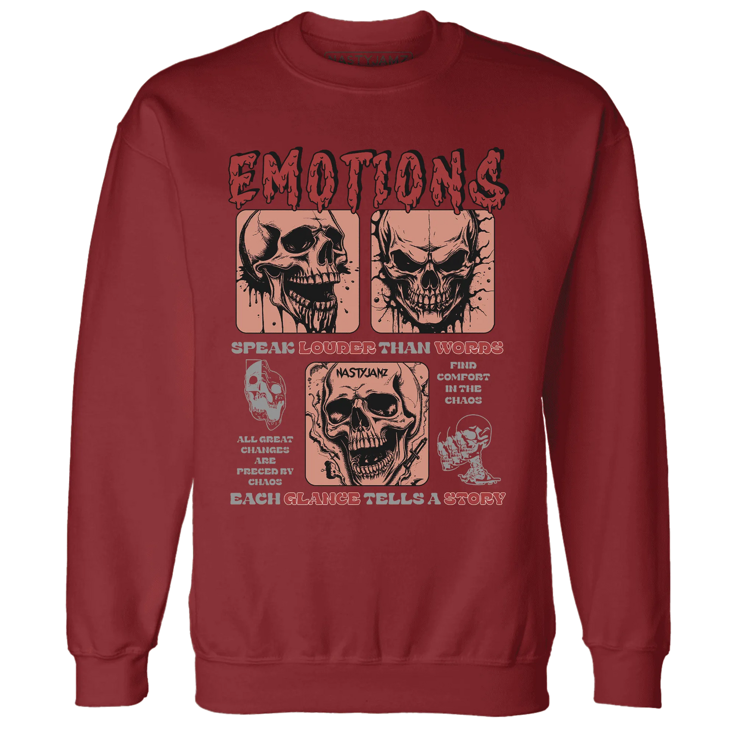 Dune-Red-13s-NastyJamz-Sweatshirt-Match-Emotions-Skull