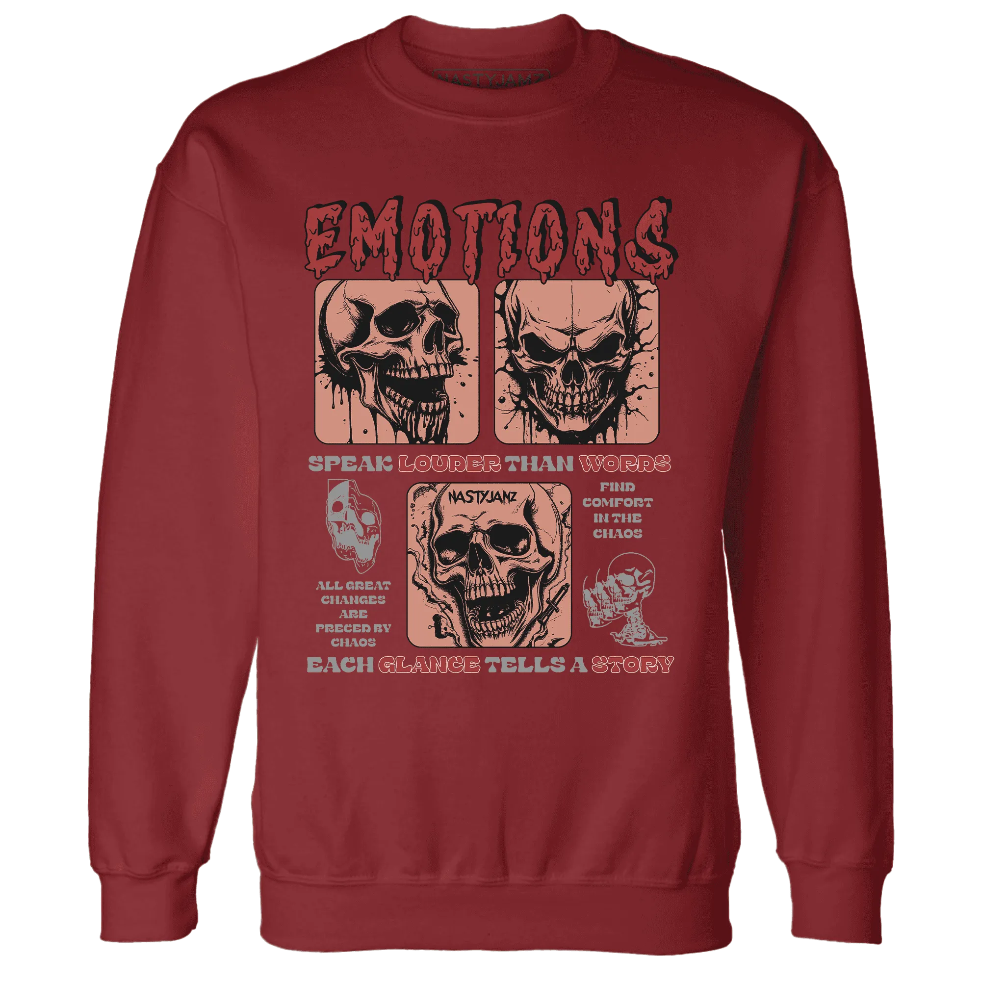 Dune-Red-13s-NastyJamz-Sweatshirt-Match-Emotions-Skull