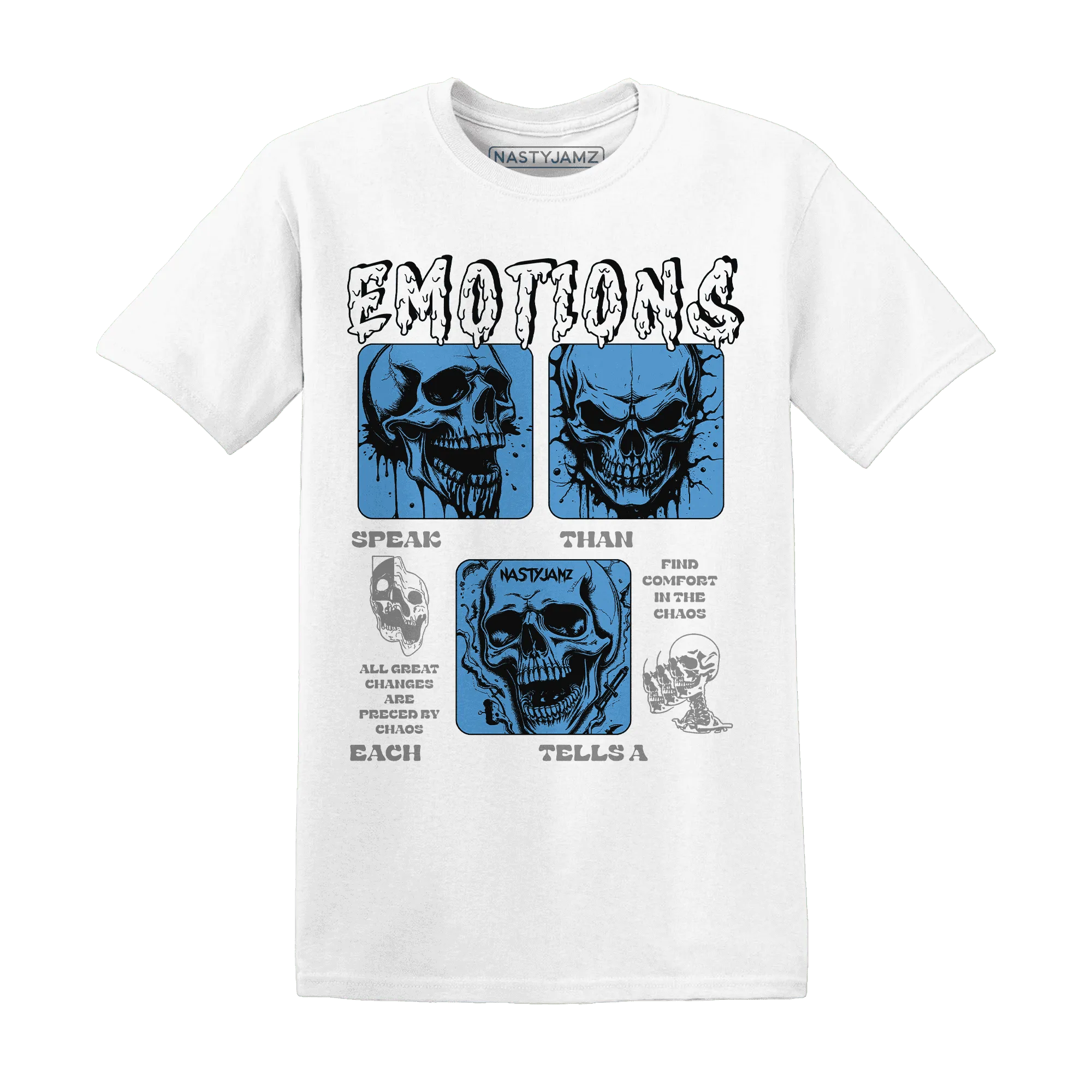 NastyJamz-Carolina-Blue-Univercitii-17s-T-Shirt-Match-Emotions-Skull