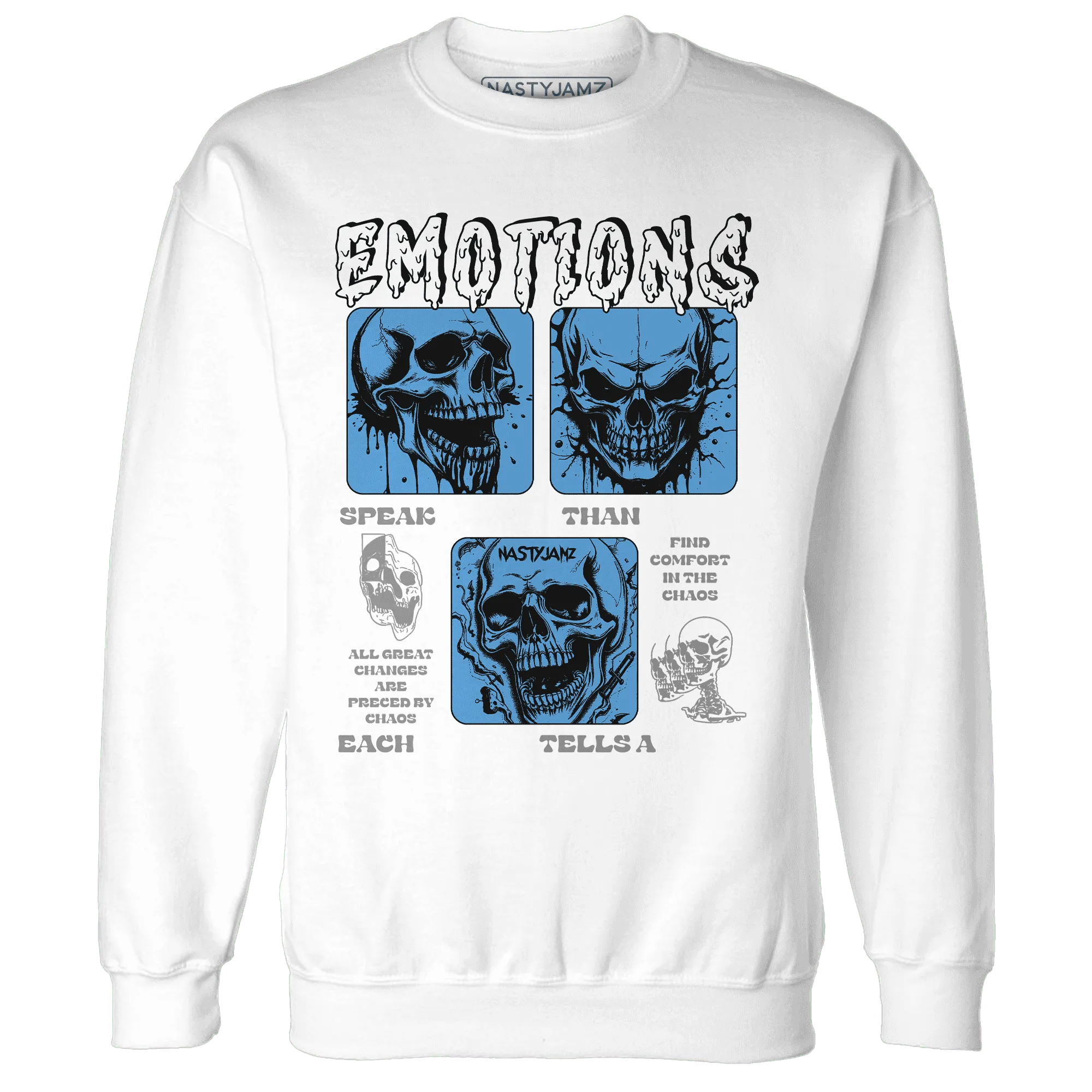 NastyJamz-Carolina-Blue-Univercitii-17s-Sweatshirt-Match-Emotions-Skull