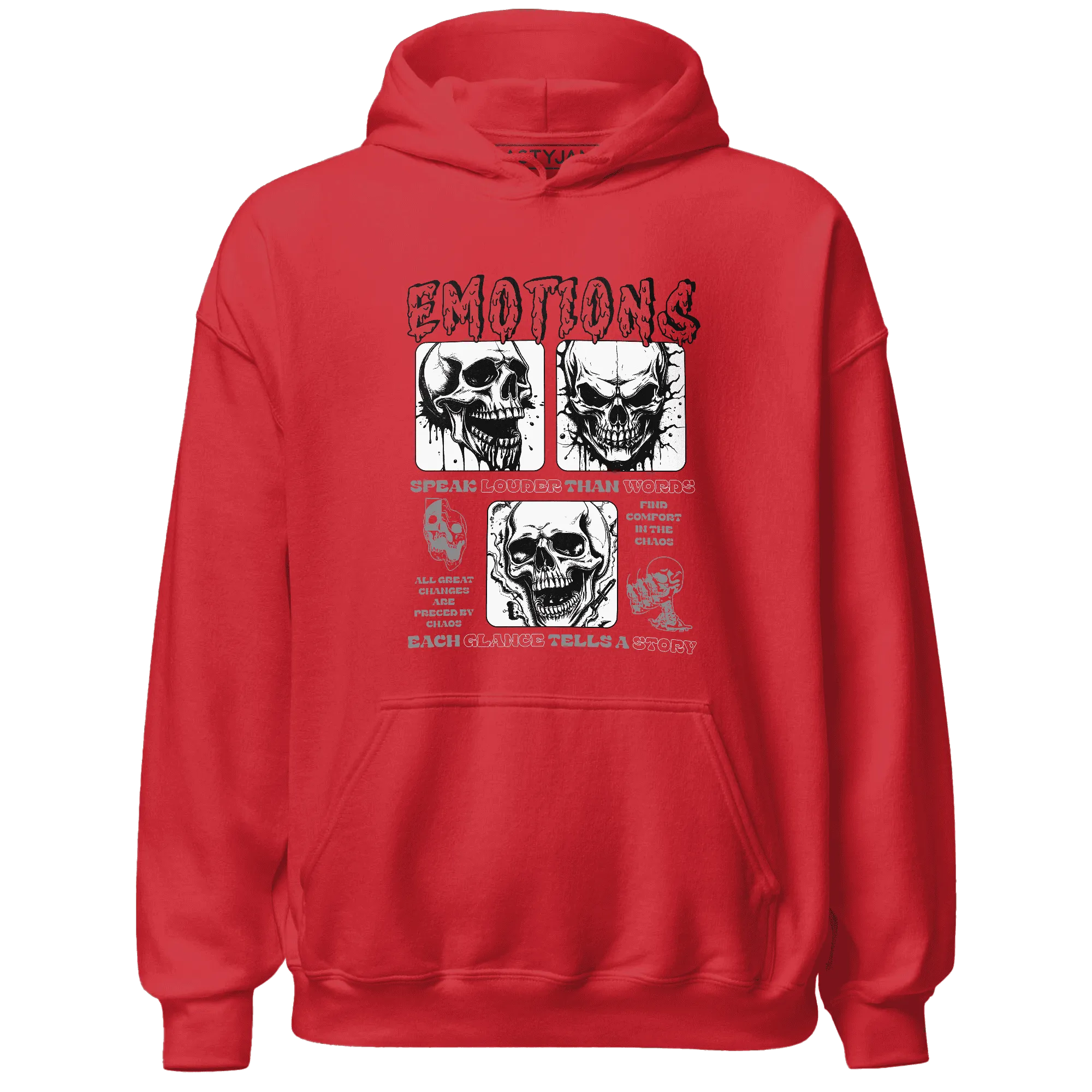 Black-Toe-Reimagined-Red-White-1s-Hoodie-Match-Emotions-Skull