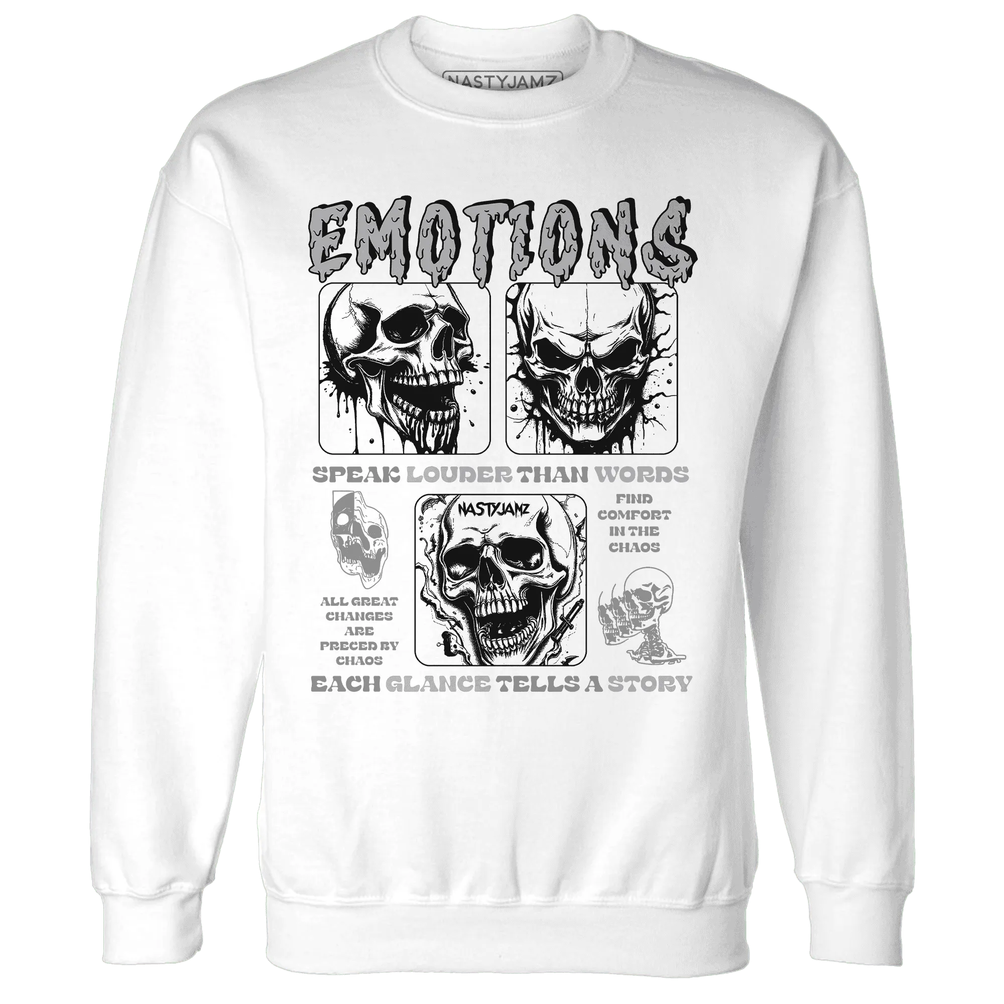 NastyJamz-Wolf-Grey-1s-Sweatshirt-Match-Emotions-Skull