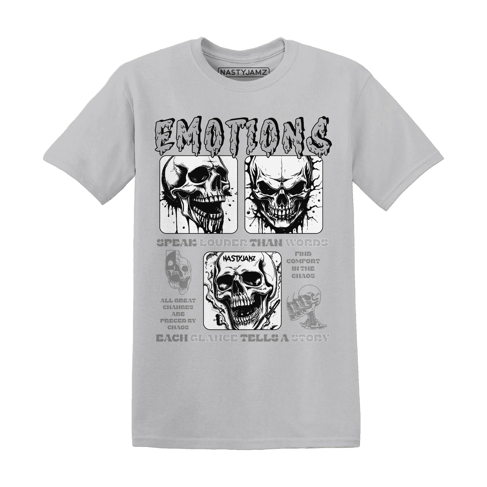 NastyJamz-Wolf-Grey-1s-T-Shirt-Match-Emotions-Skull