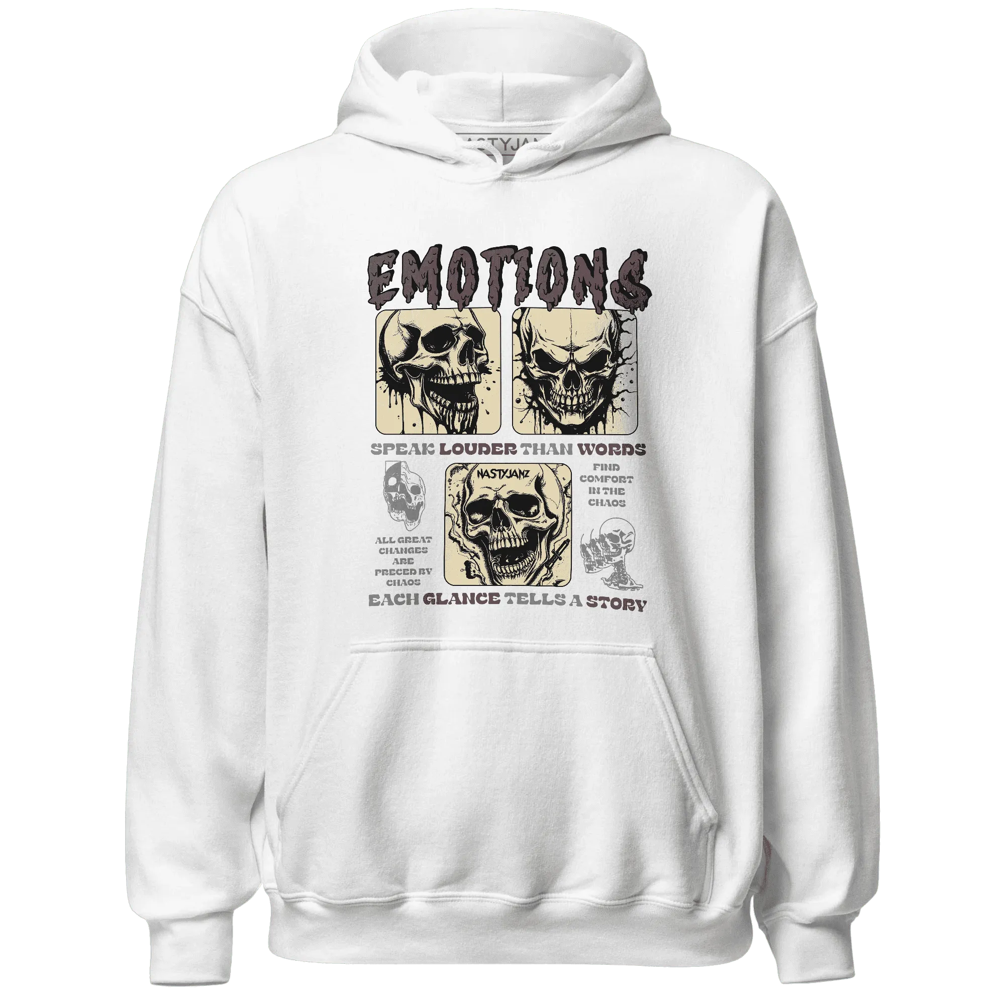 NastyJamz-Burgundy-Crush-3s-Hoodie-Match-Emotions-Skull