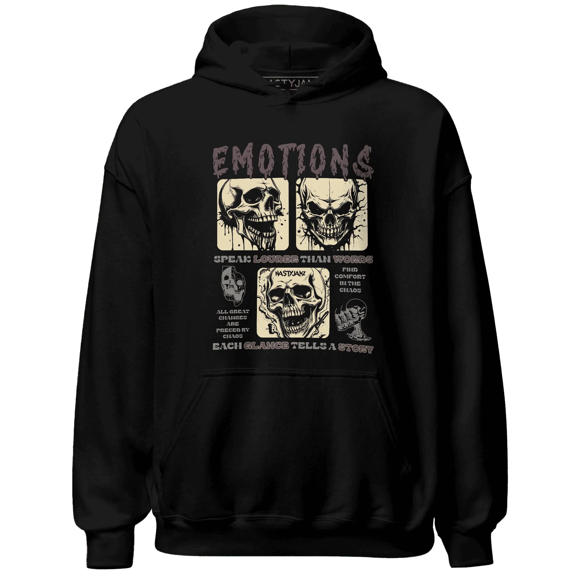 NastyJamz-Burgundy-Crush-3s-Hoodie-Match-Emotions-Skull