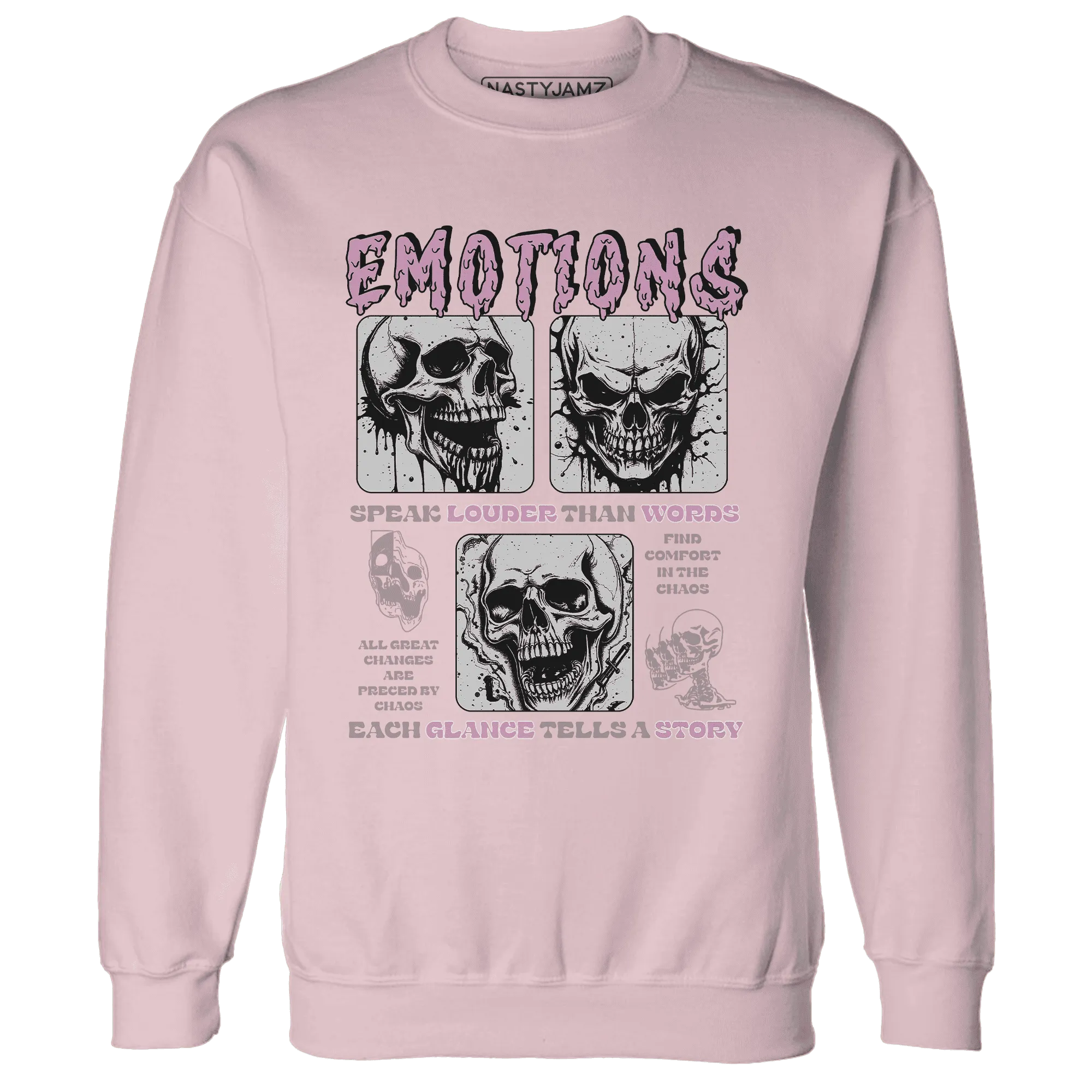 Orchid-Neutral-Grey-Black-White-4s-NastyJamz-Sweatshirt-Match-Emotions-Skull