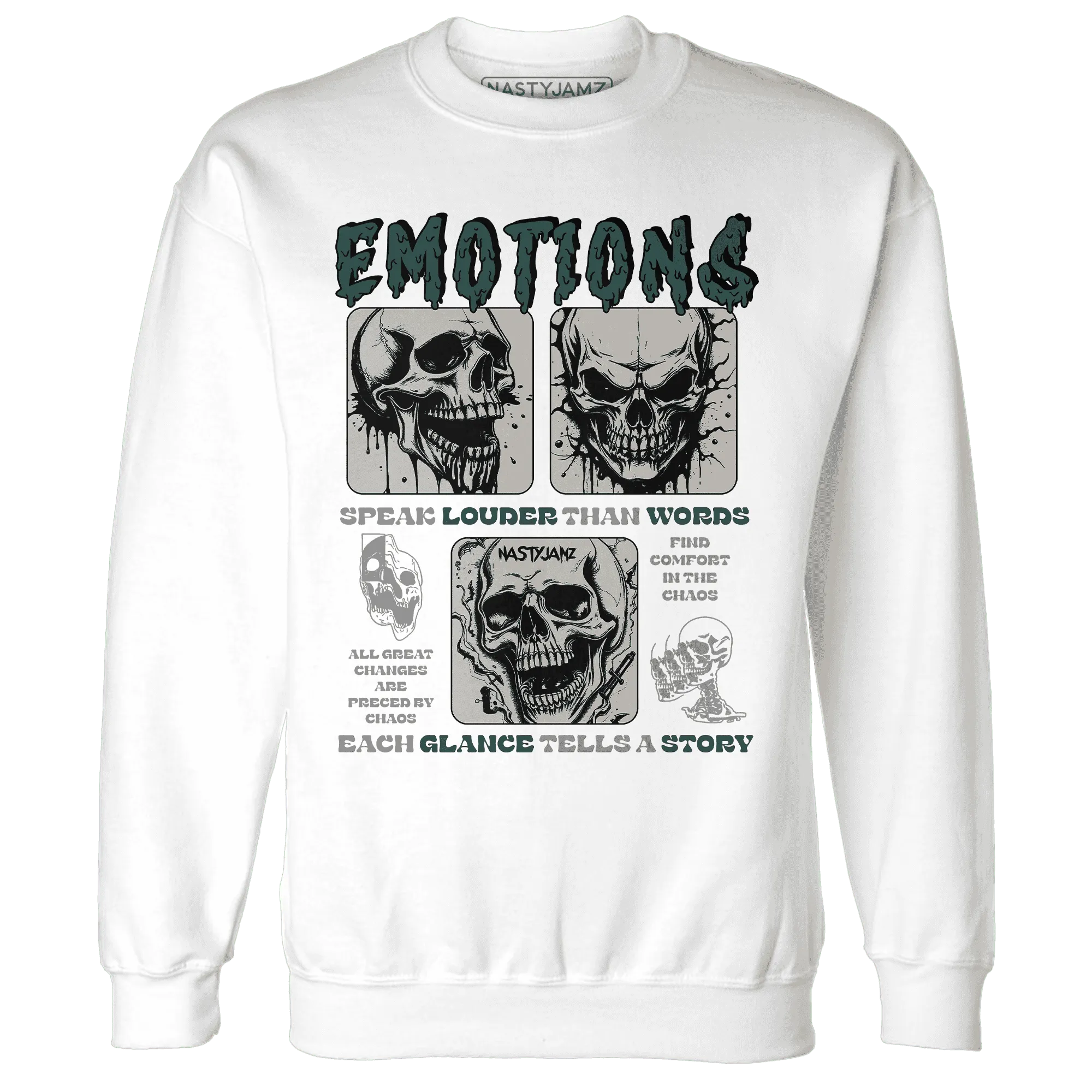 NastyJamz-Oxidized-Green-4s-Sweatshirt-Match-Emotions-Skull