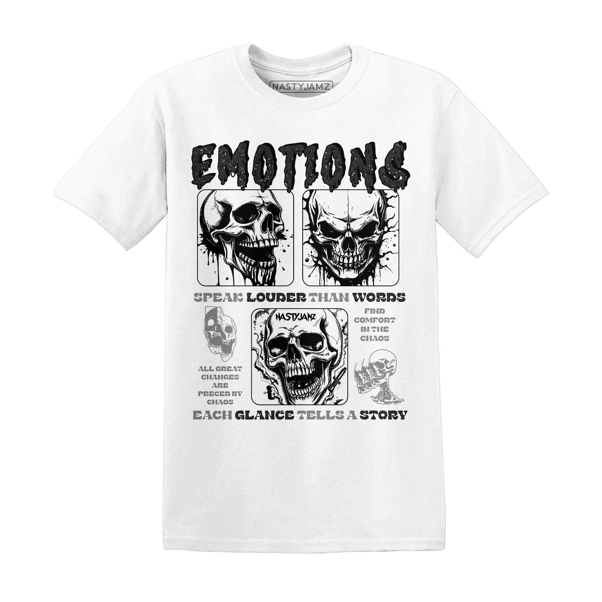 NastyJamz-Reverse-Oreo-6s-T-Shirt-Match-Emotions-Skull