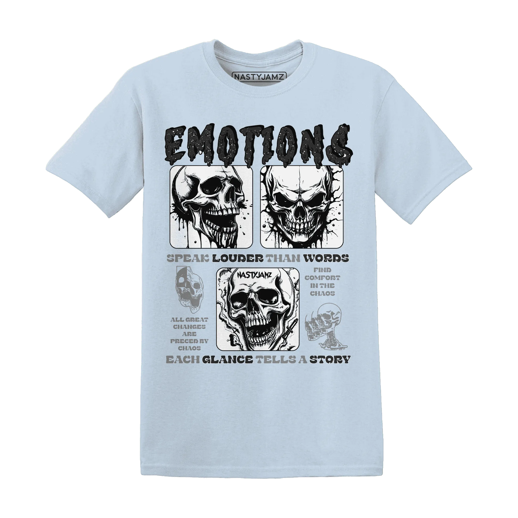 NastyJamz-Reverse-Oreo-6s-T-Shirt-Match-Emotions-Skull