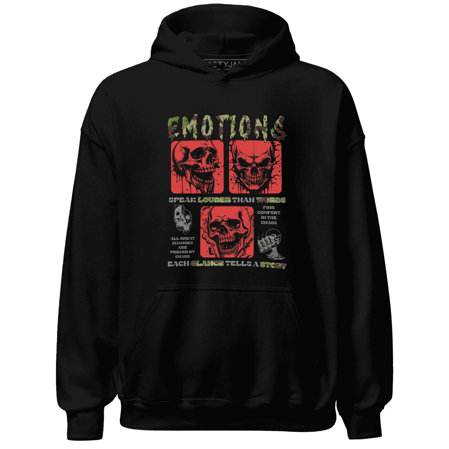 AM-90-Dark-Sage-Solar-Red-NastyJamz-Hoodie-Match-Emotions-Skull
