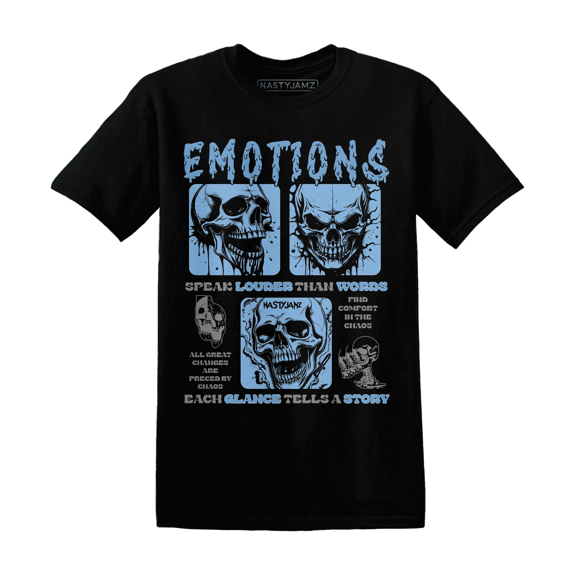 NastyJamz-AM-Plus-Black-Univercitii-Blue-T-Shirt-Match-Emotions-Skull