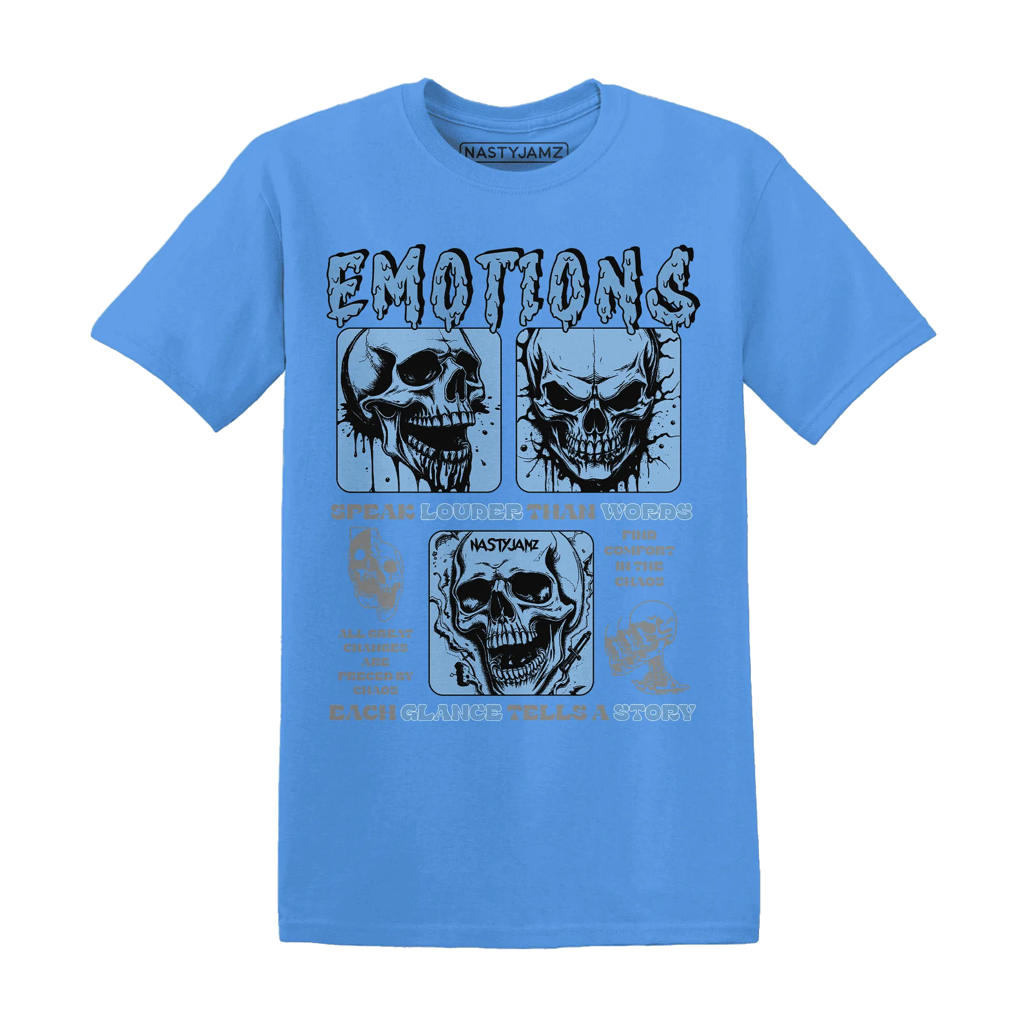 NastyJamz-AM-Plus-Black-Univercitii-Blue-T-Shirt-Match-Emotions-Skull