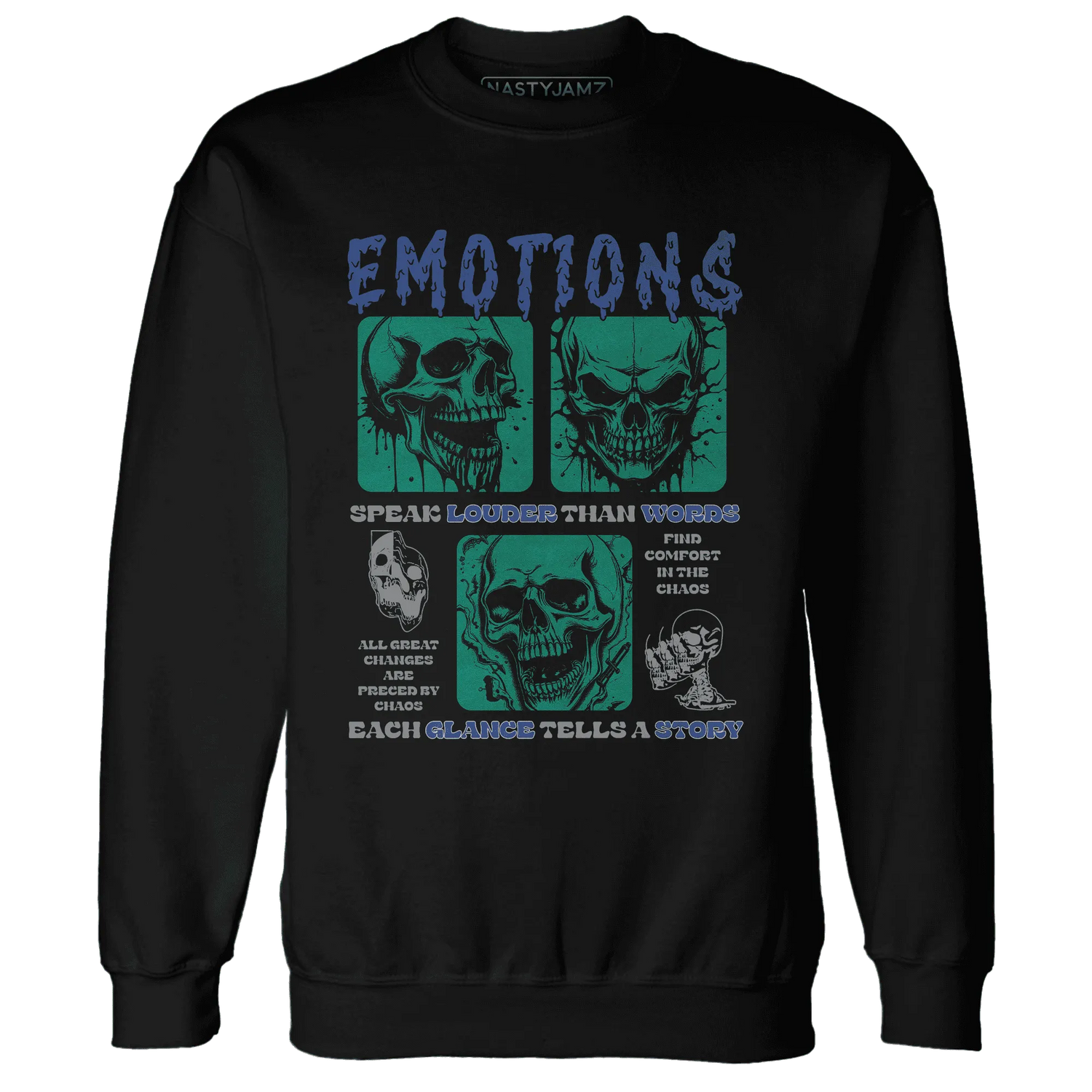 Dunk-Hyper-Royal-Malachite-NastyJamz-Sweatshirt-Match-Emotions-Skull