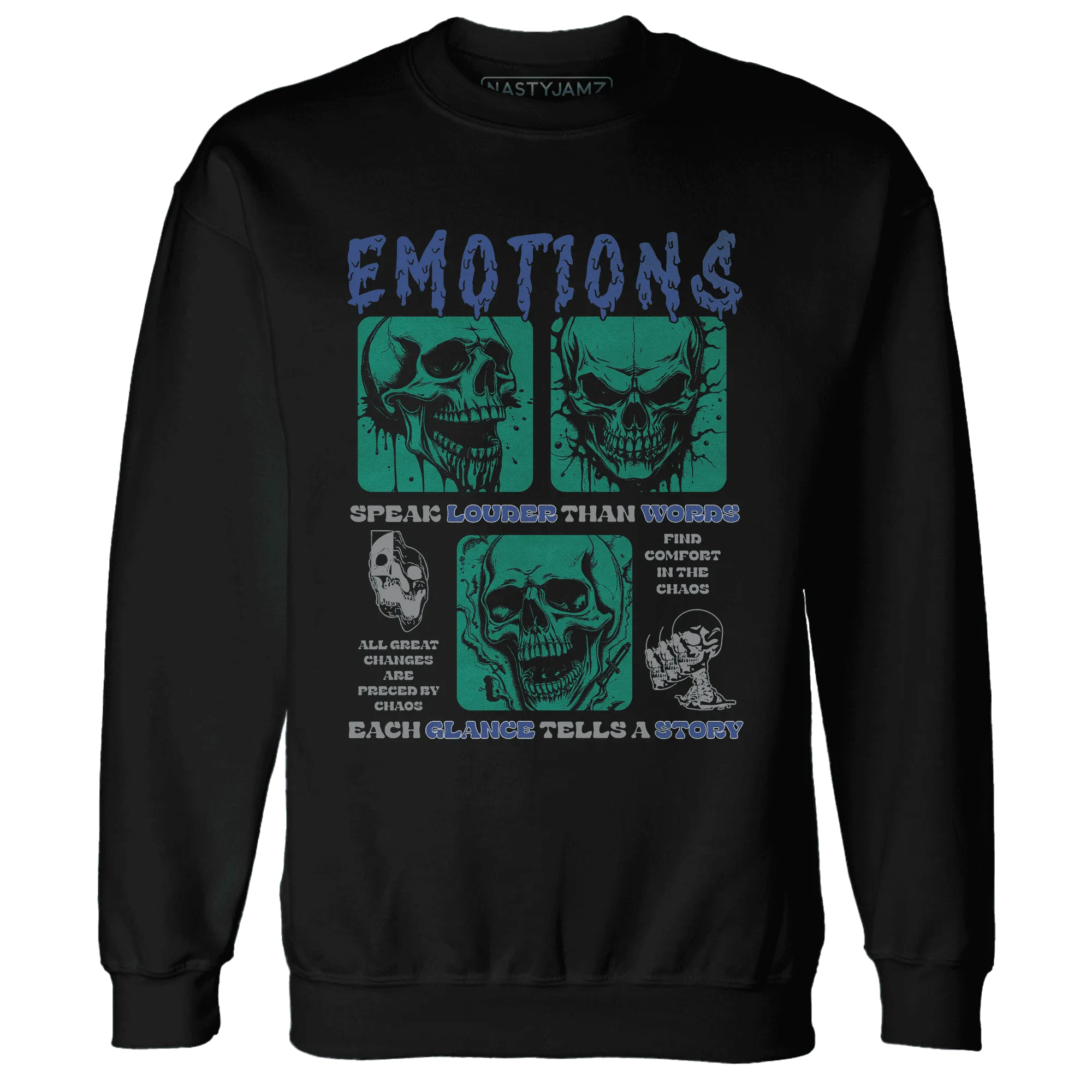 Dunk-Hyper-Royal-Malachite-NastyJamz-Sweatshirt-Match-Emotions-Skull