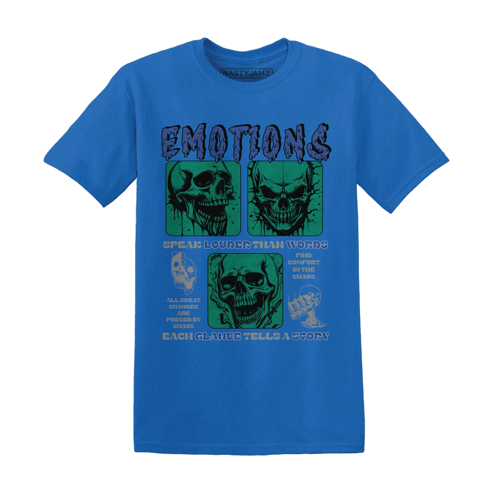 Dunk-Hyper-Royal-Malachite-NastyJamz-T-Shirt-Match-Emotions-Skull