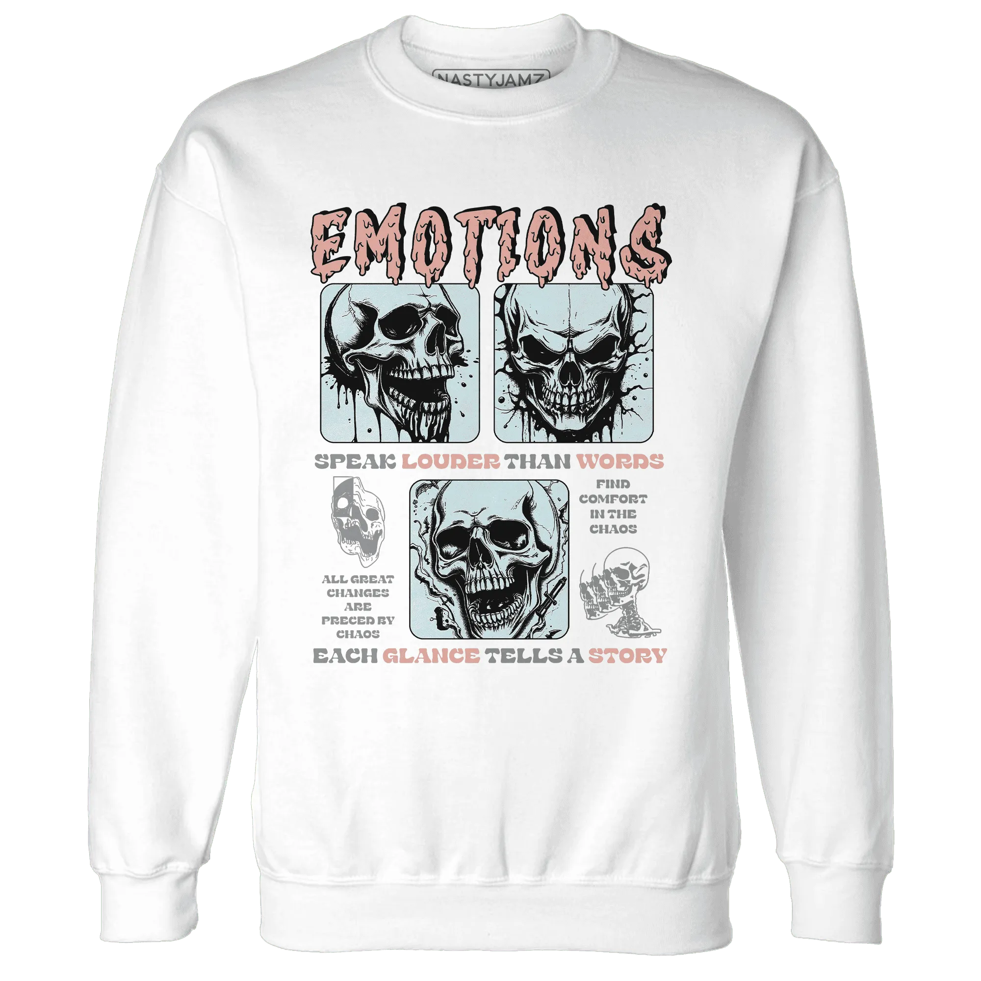 Dunk-Low-Glacier-Blue-Arctic-Orange-NastyJamz-Sweatshirt-Match-Emotions-Skull
