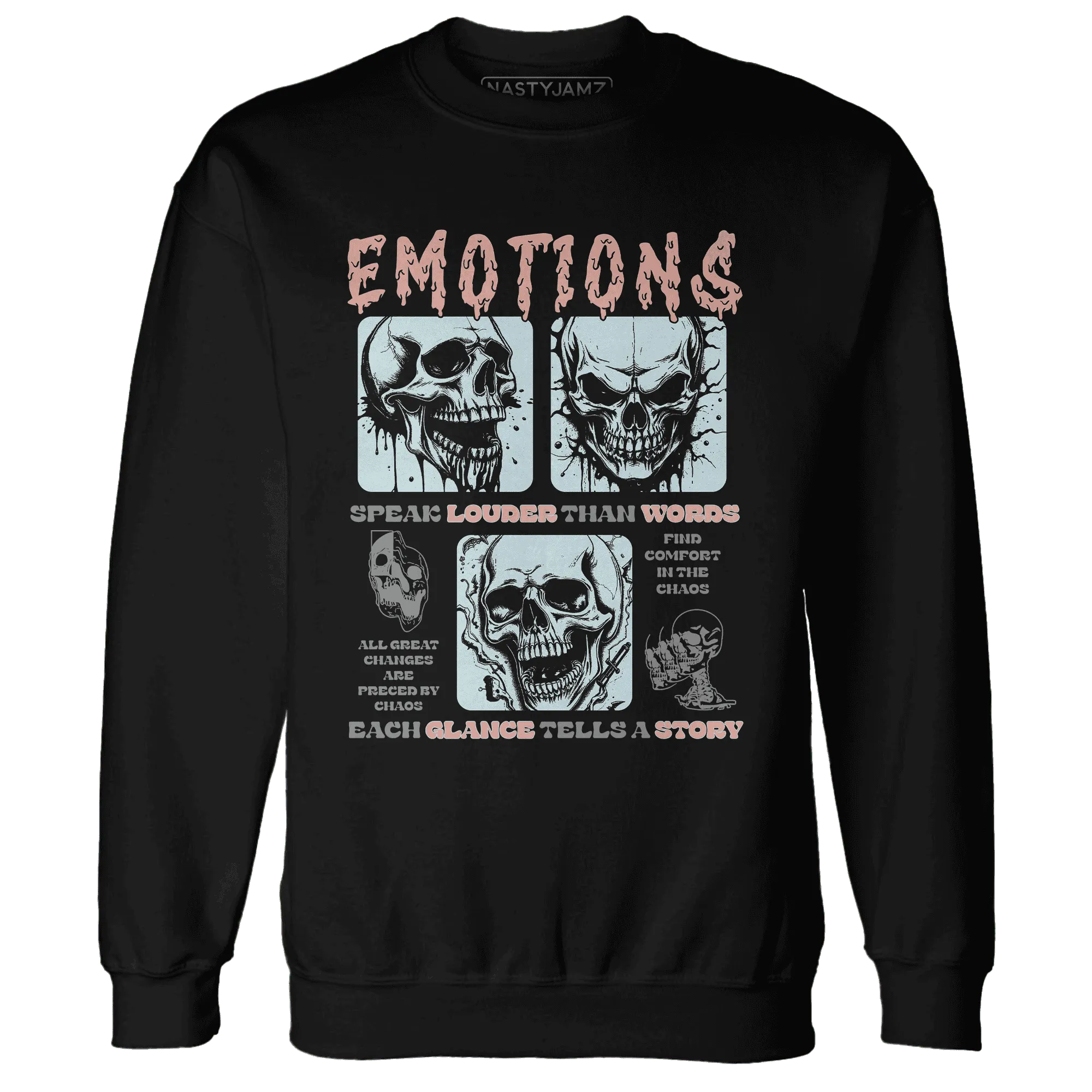 Dunk-Low-Glacier-Blue-Arctic-Orange-NastyJamz-Sweatshirt-Match-Emotions-Skull