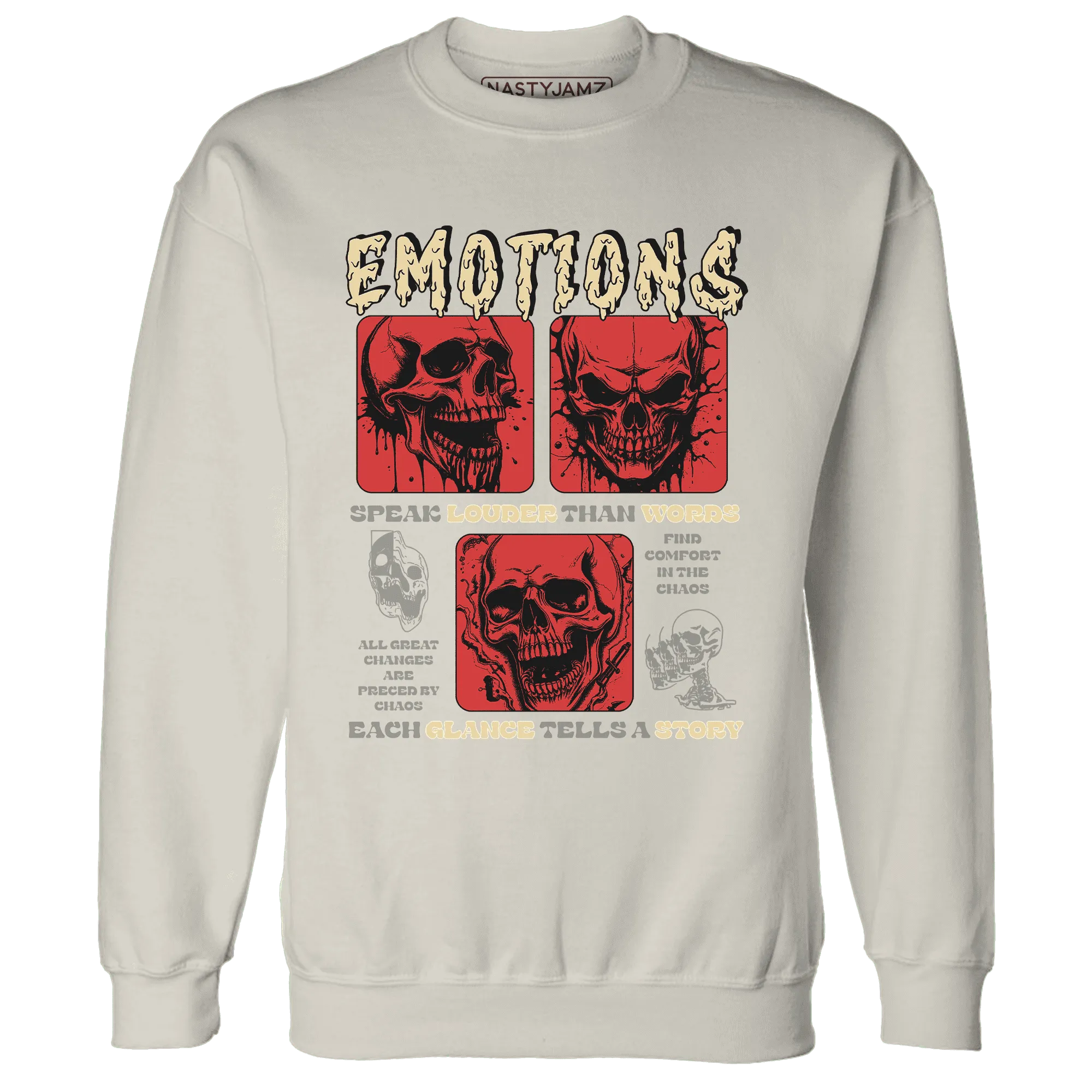 Dunk-Strawberry-Waffle-NastyJamz-Sweatshirt-Match-Emotions-Skull
