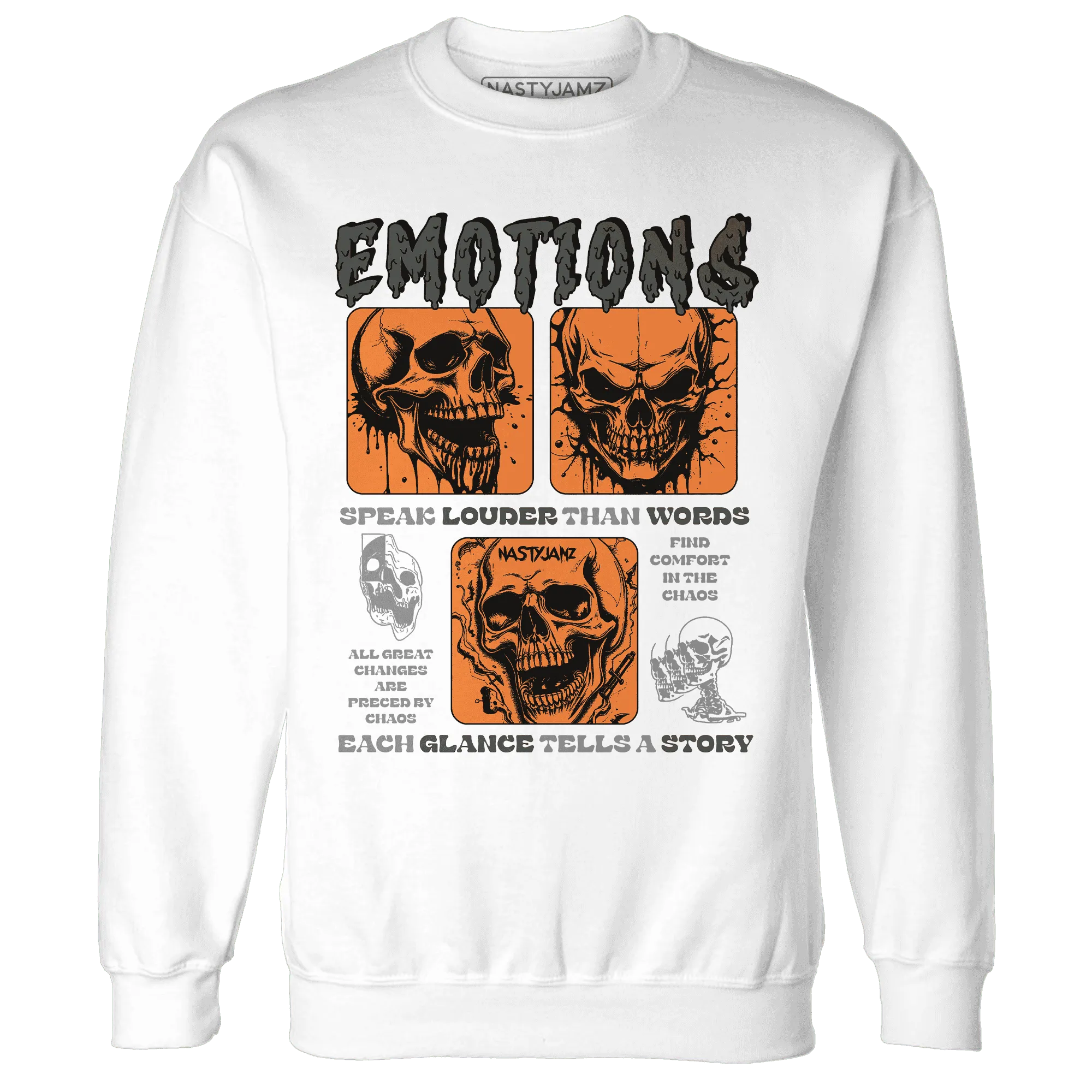 NastyJamz-Fear-Pack-3s-Sweatshirt-Match-Emotions-Skull