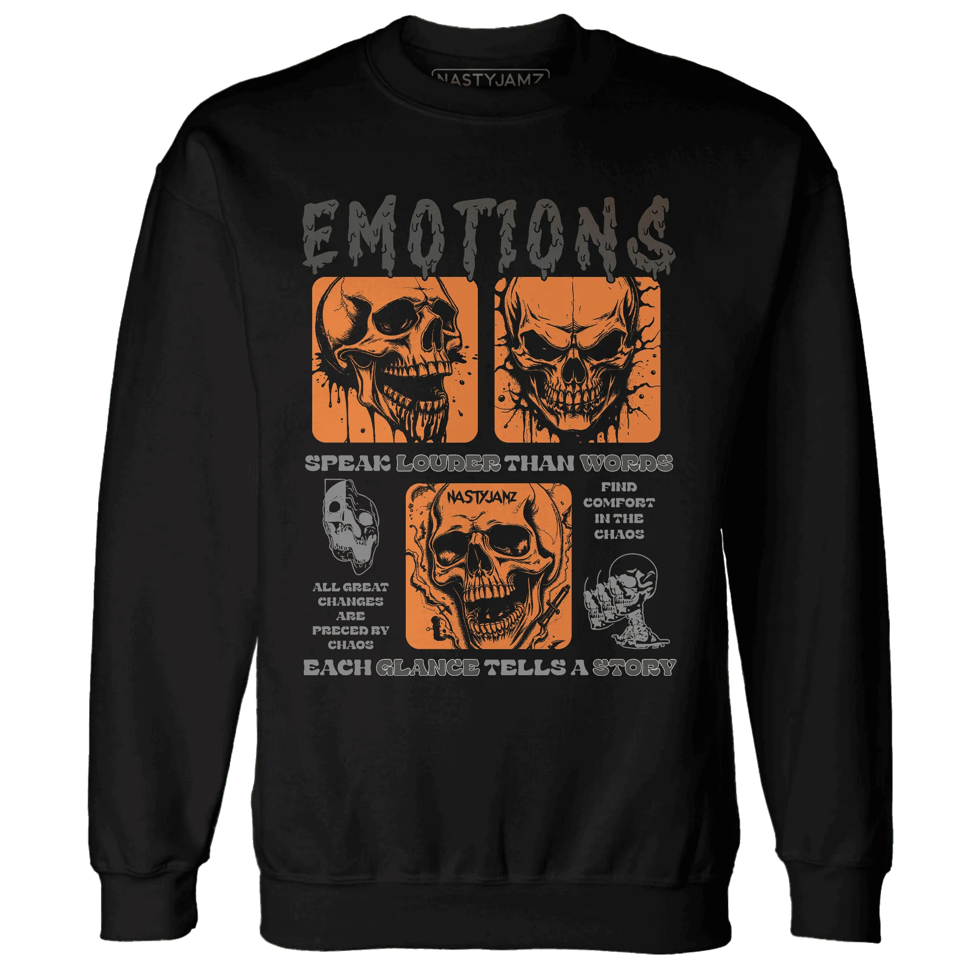NastyJamz-Fear-Pack-3s-Sweatshirt-Match-Emotions-Skull