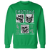 NastyJamz-Green-Glow-3s-Sweatshirt-Match-Emotions-Skull