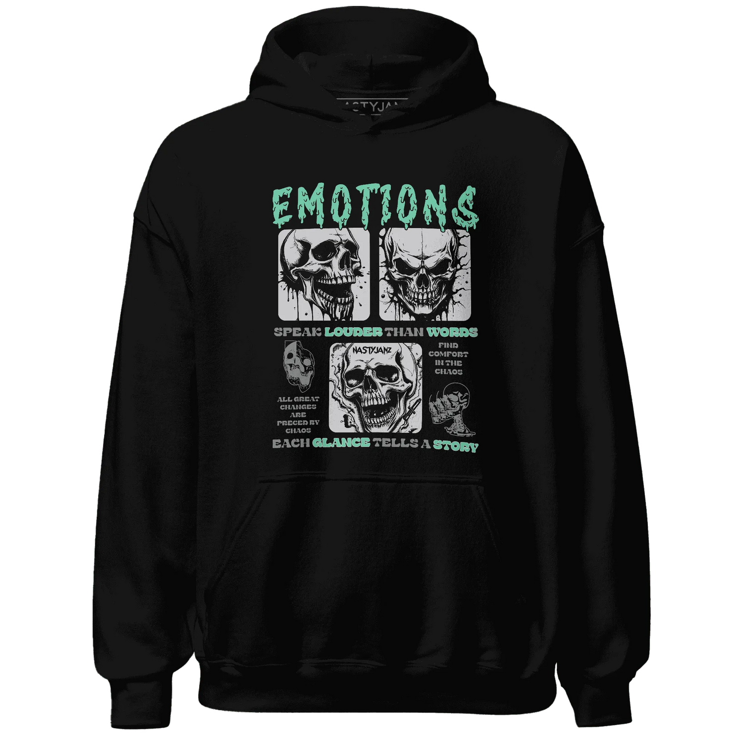 NastyJamz-Green-Glow-3s-Hoodie-Match-Emotions-Skull