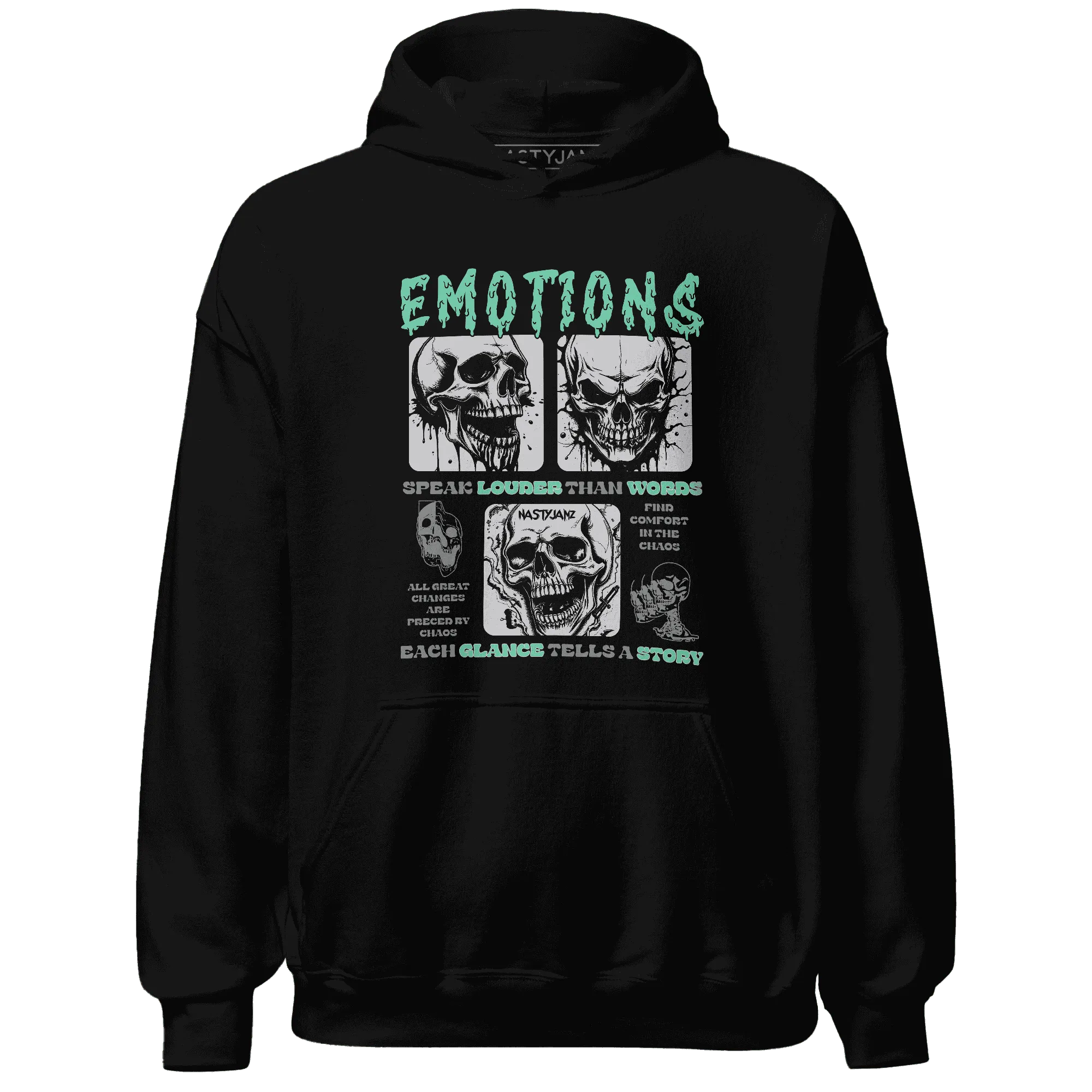NastyJamz-Green-Glow-3s-Hoodie-Match-Emotions-Skull