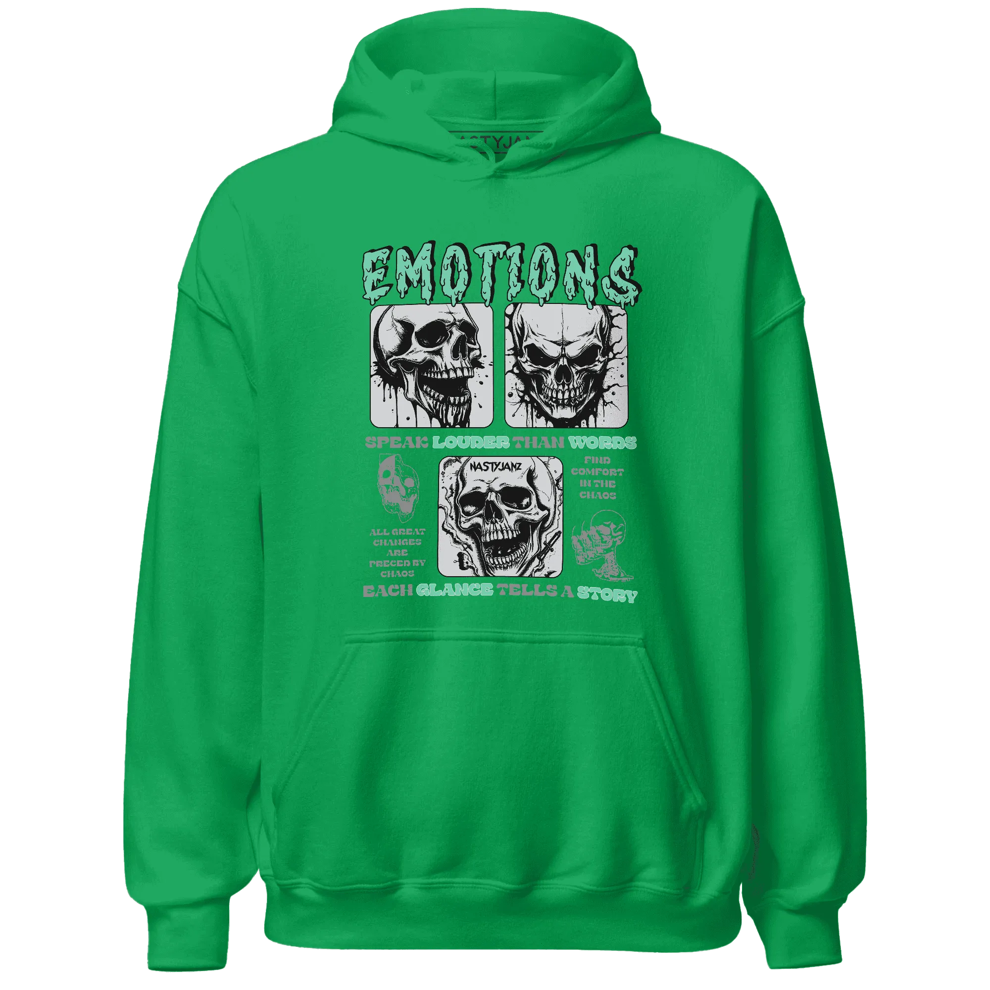 NastyJamz-Green-Glow-3s-Hoodie-Match-Emotions-Skull