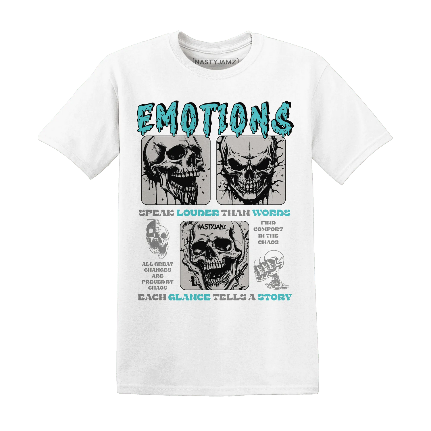 NastyJamz-NBL-Cyan-Burst-9060-T-Shirt-Match-Emotions-Skull