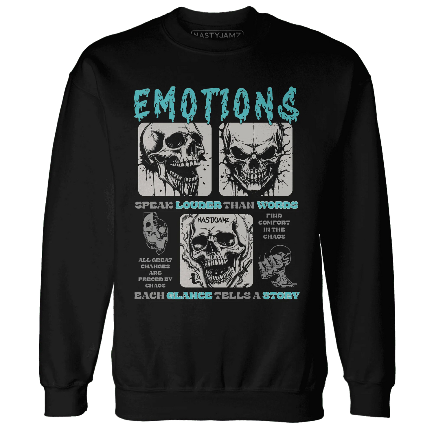 NastyJamz-NBL-Cyan-Burst-9060-Sweatshirt-Match-Emotions-Skull
