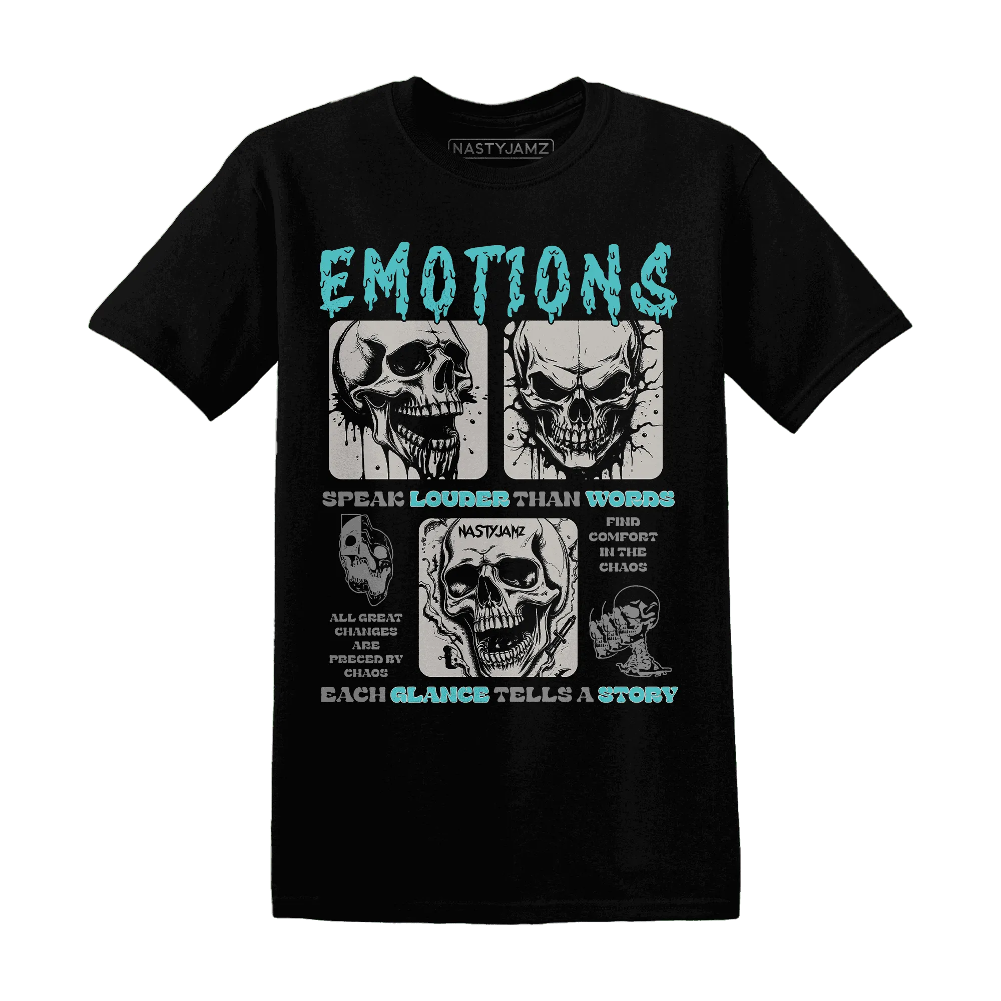 NastyJamz-NBL-Cyan-Burst-9060-T-Shirt-Match-Emotions-Skull