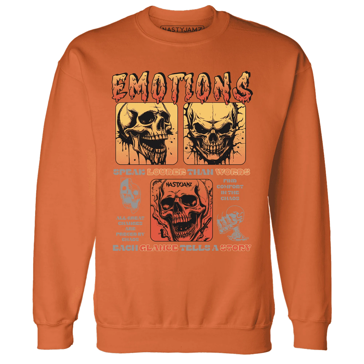NastyJamz-VaporMax-Crimson-Total-Orange-Plus-Sweatshirt-Match-Emotions-Skull