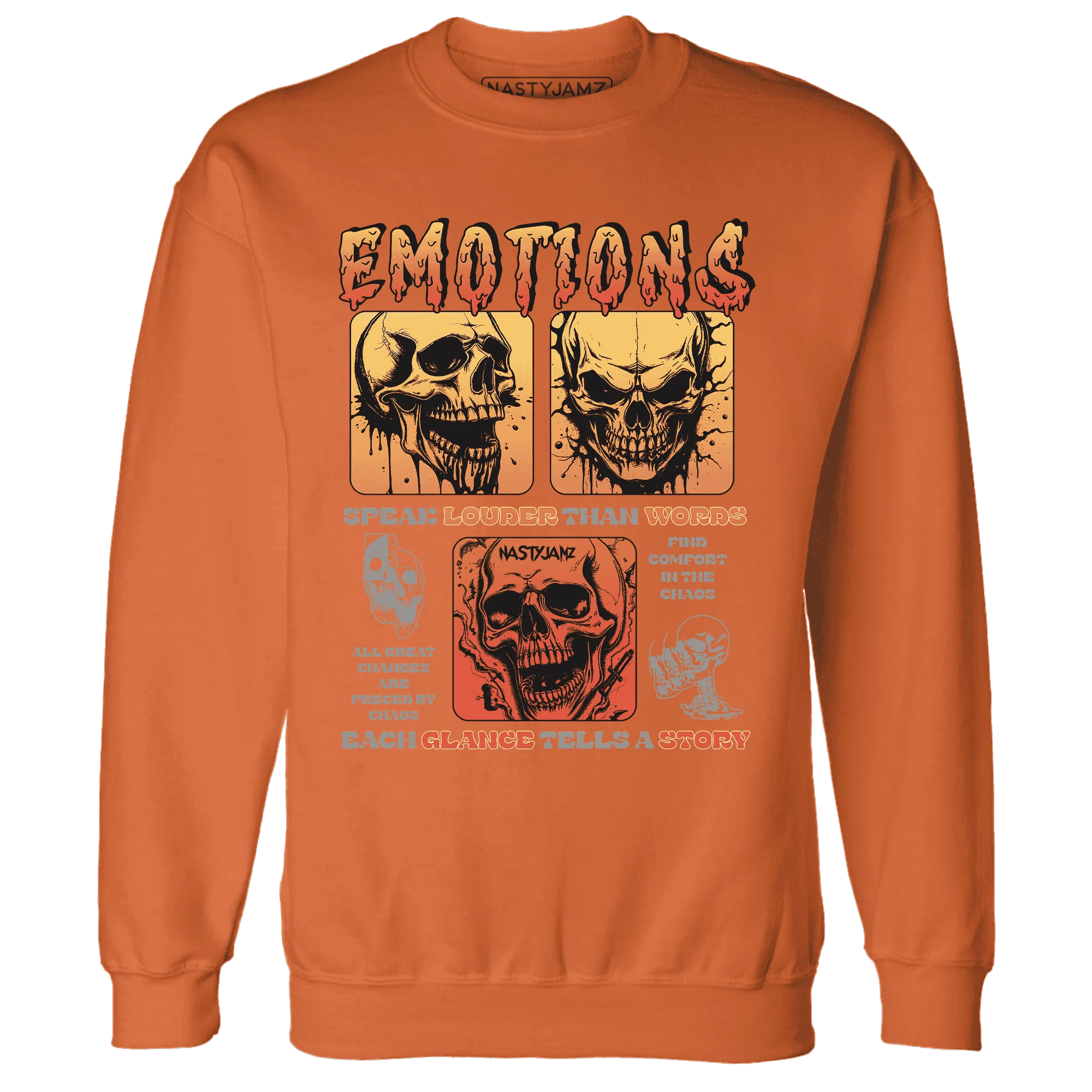 VaporMax-Crimson-Total-Orange-Plus-NastyJamz-Sweatshirt-Match-Emotions-Skull