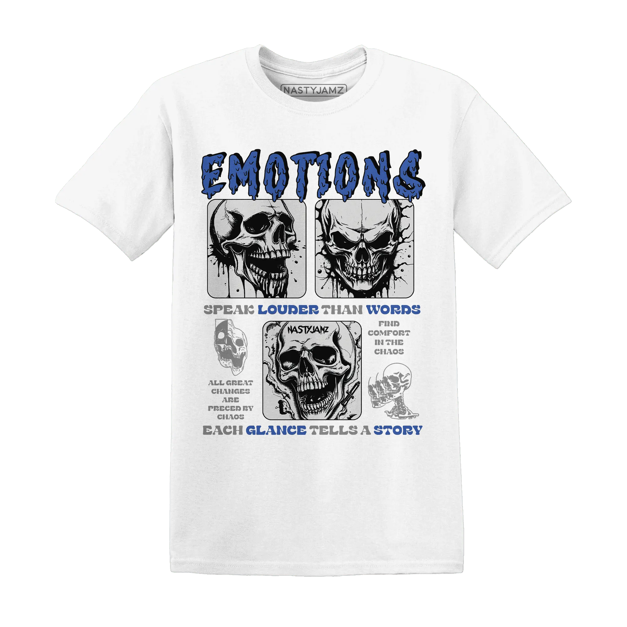 VaporMax-Game-Royal-Blue-NastyJamz-T-Shirt-Match-Emotions-Skull