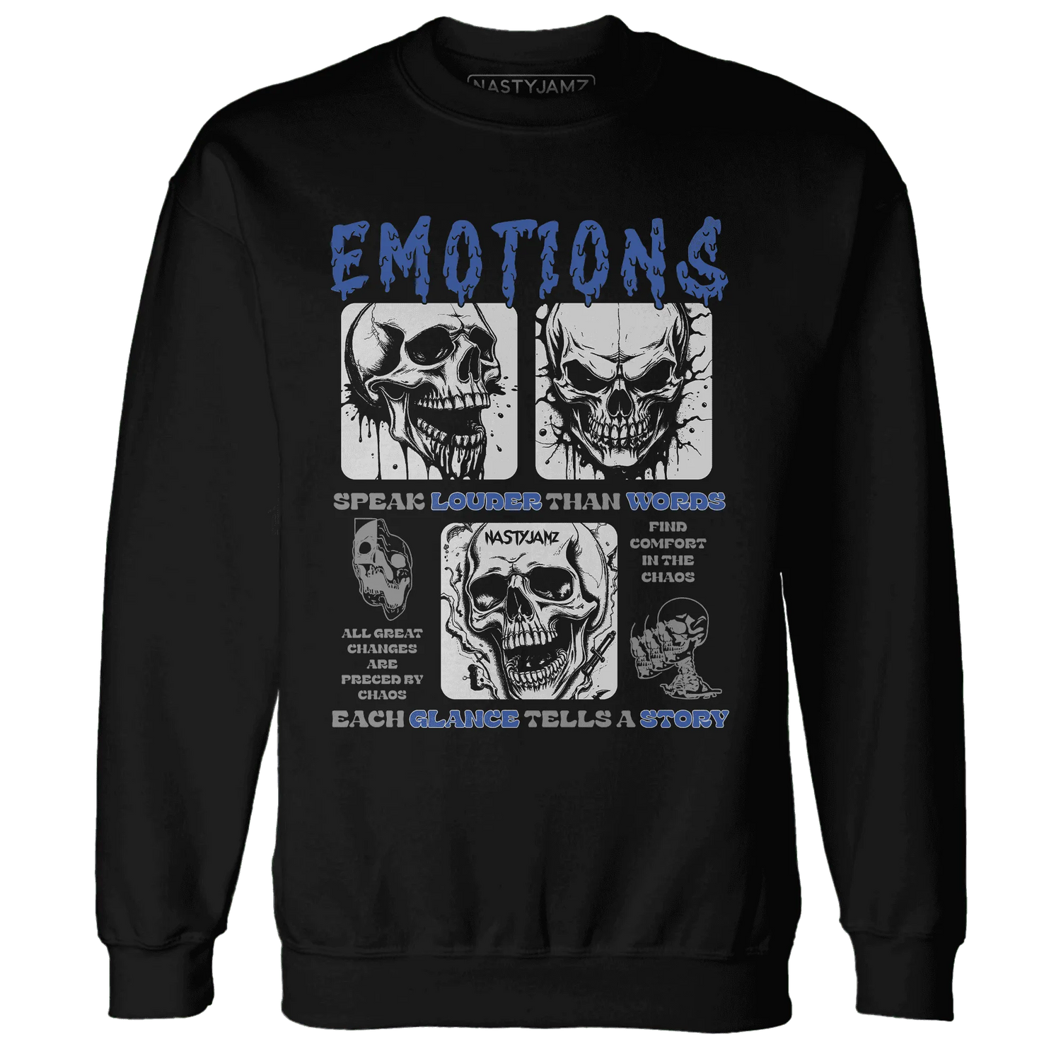 VaporMax-Game-Royal-Blue-NastyJamz-Sweatshirt-Match-Emotions-Skull
