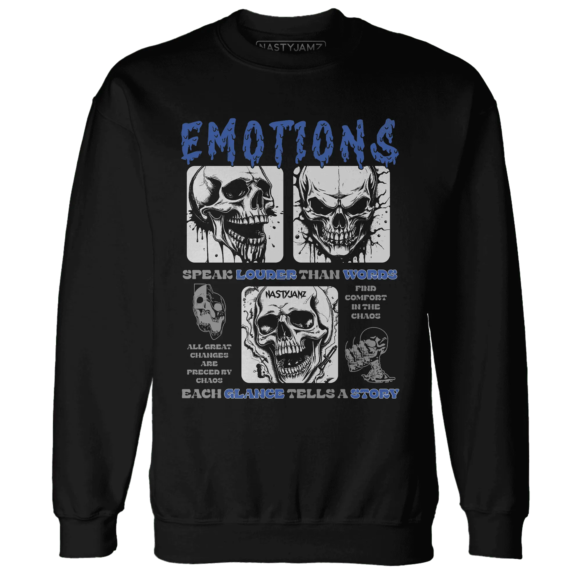 VaporMax-Game-Royal-Blue-NastyJamz-Sweatshirt-Match-Emotions-Skull