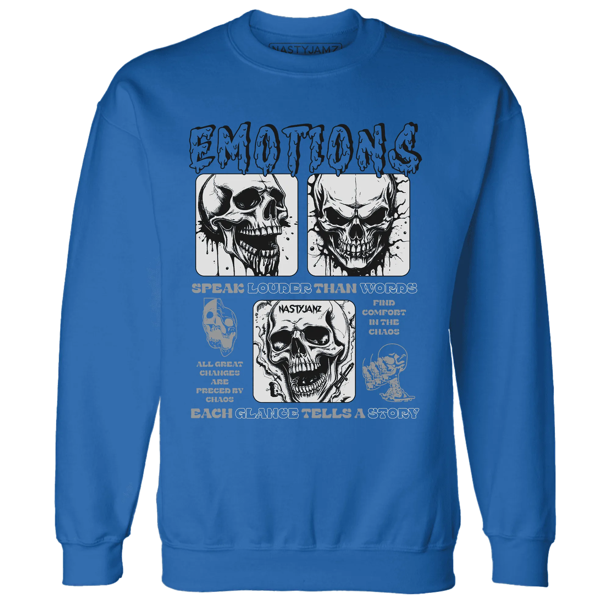 VaporMax-Game-Royal-Blue-NastyJamz-Sweatshirt-Match-Emotions-Skull