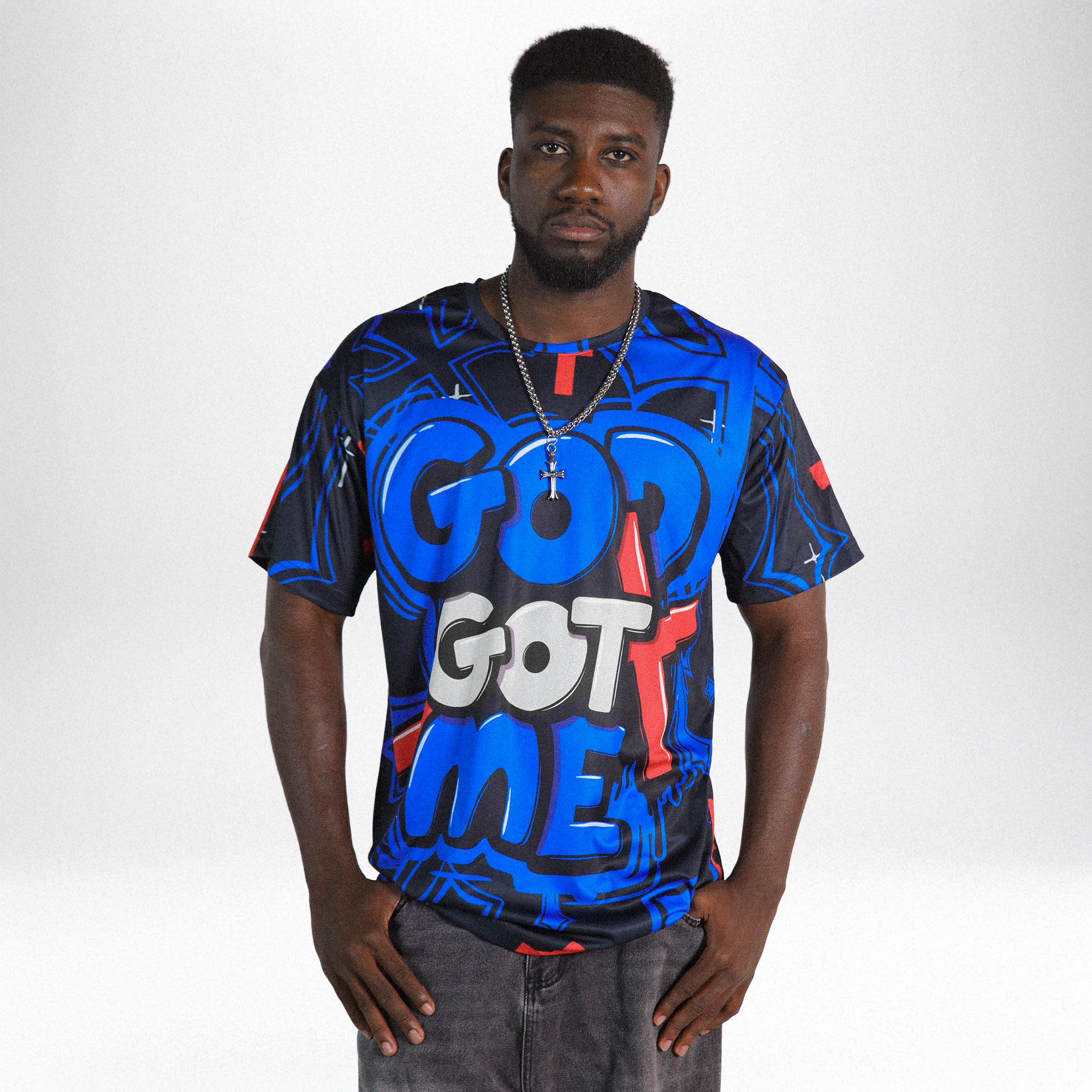 Rare Air 4s NastyJamz T-Shirt Match God Got Me All-Over Print