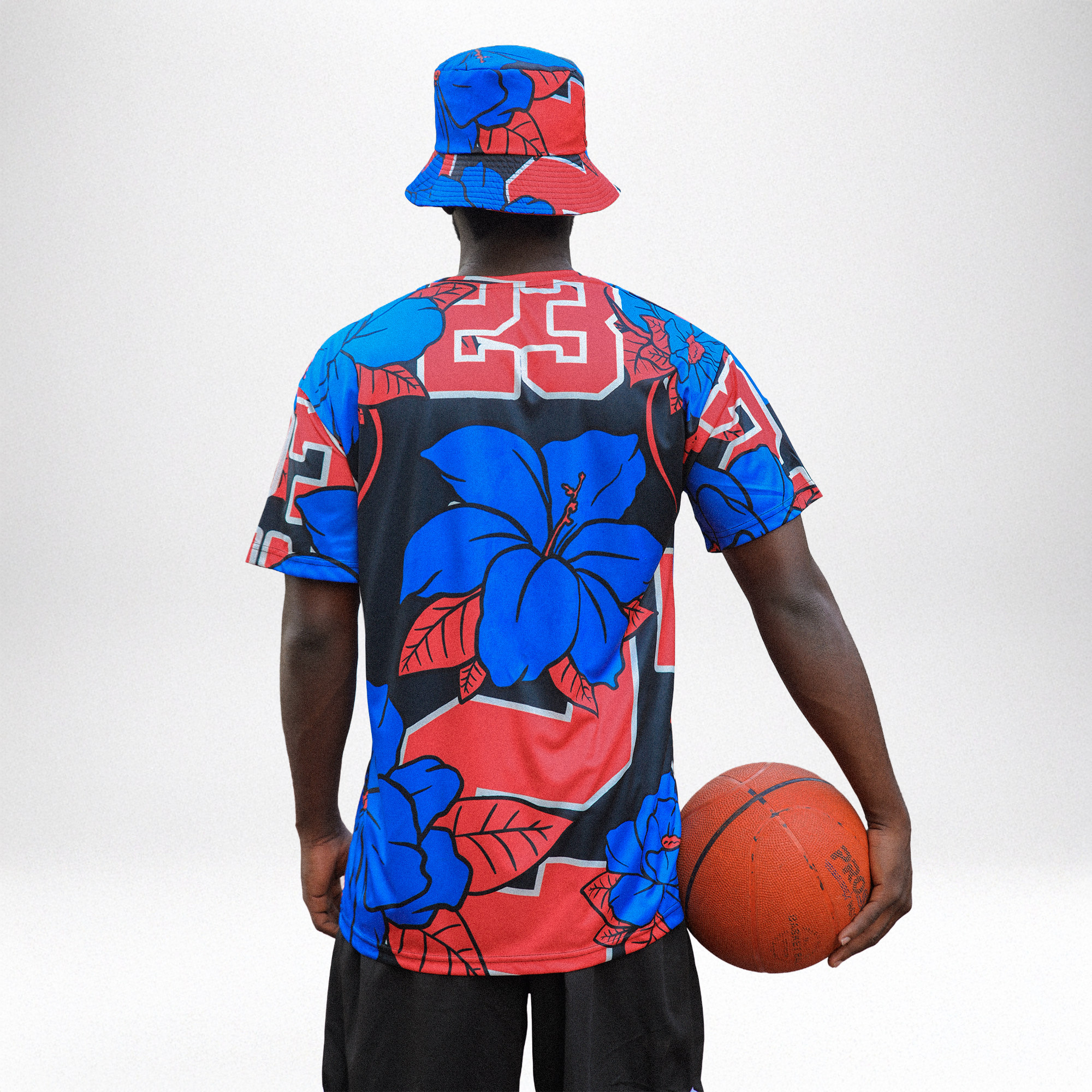 Rare Air 4s NastyJamz T-Shirt Match 23 Floral All-Over Print Flower