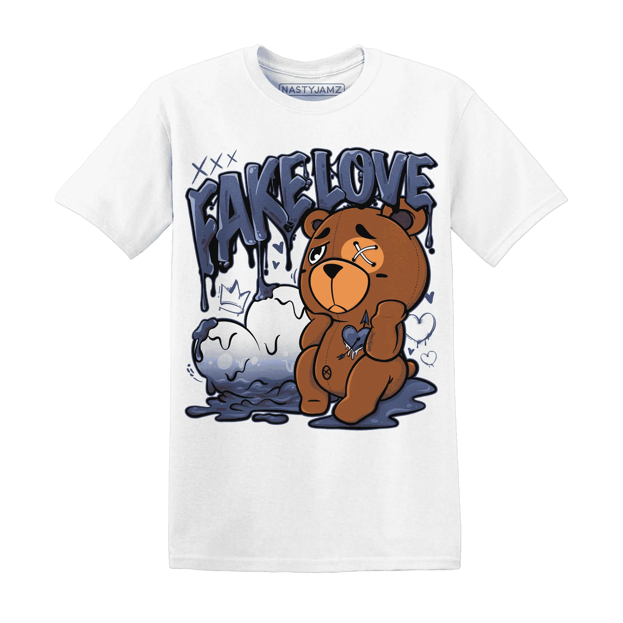 Low-Diffused-Blue-11s-T-Shirt-Match-Fake-Love-BER