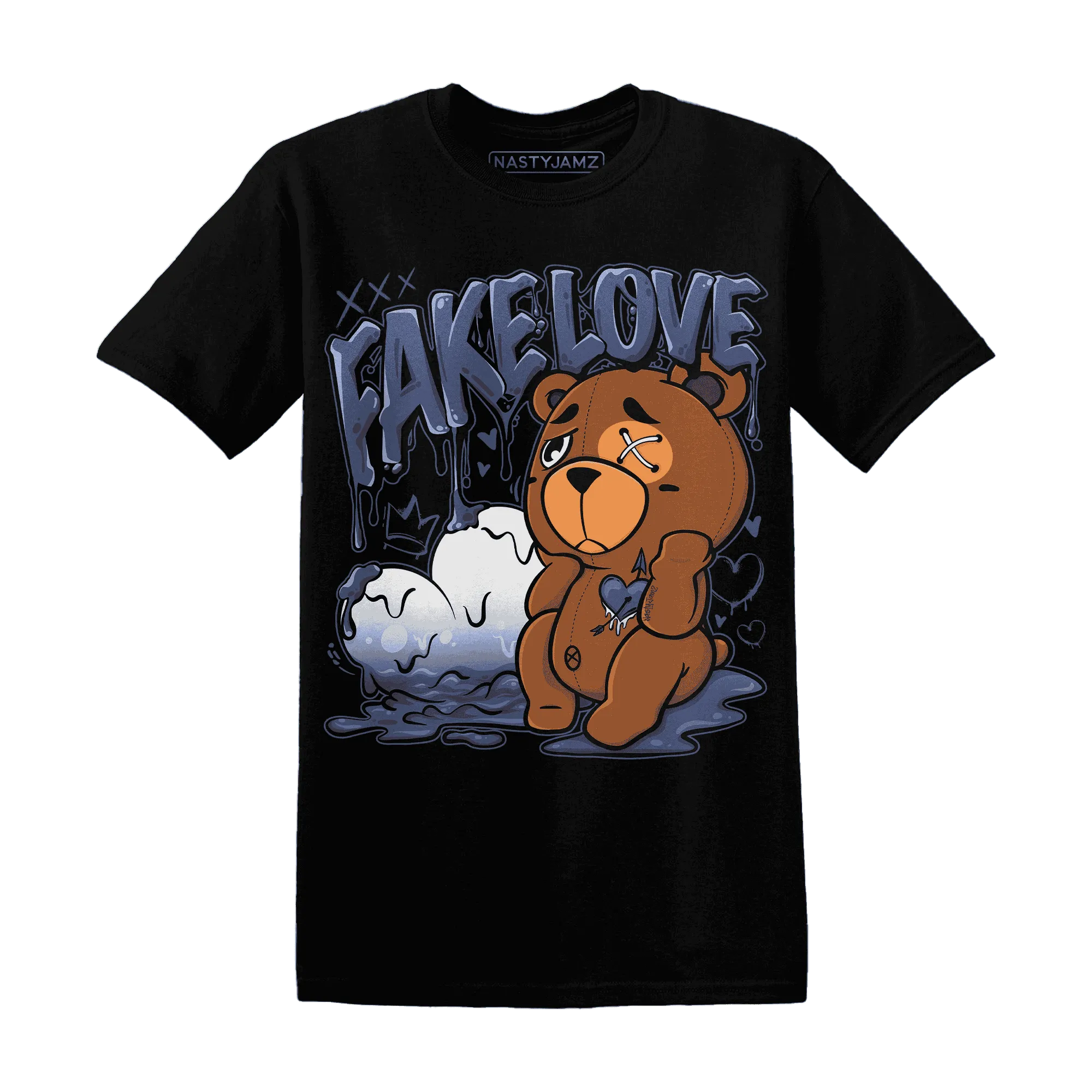 Low-Diffused-Blue-11s-T-Shirt-Match-Fake-Love-BER