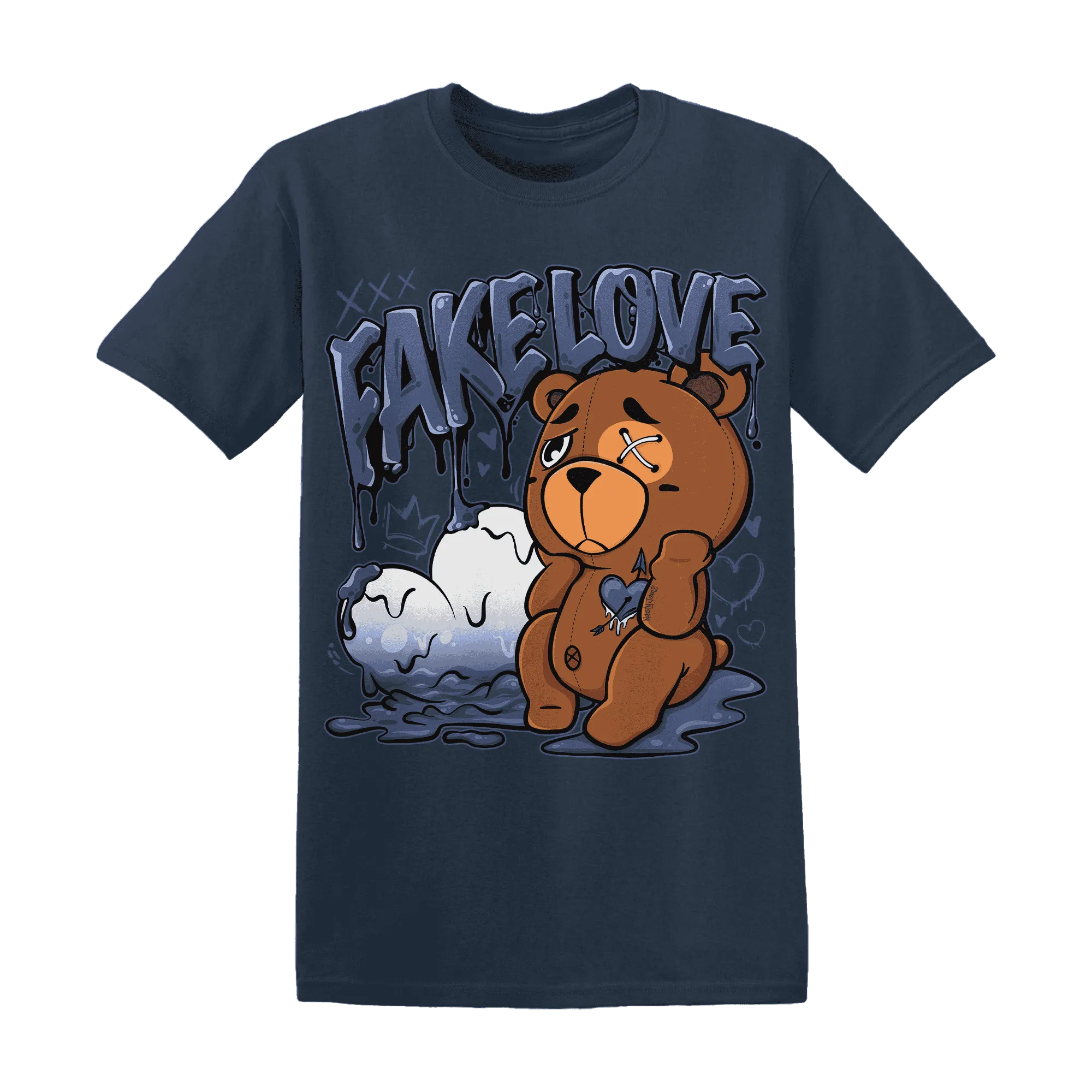 Low-Diffused-Blue-11s-T-Shirt-Match-Fake-Love-BER