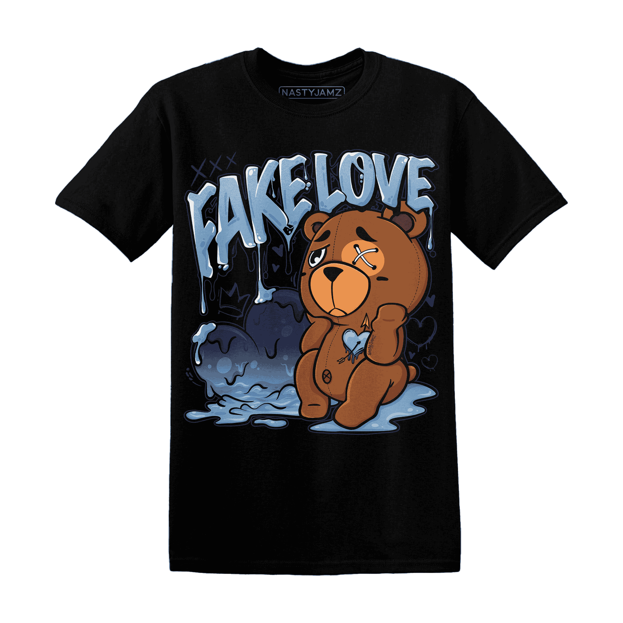 First In Flight 1s T Shirt Match Fake Love BER - NastyJamz