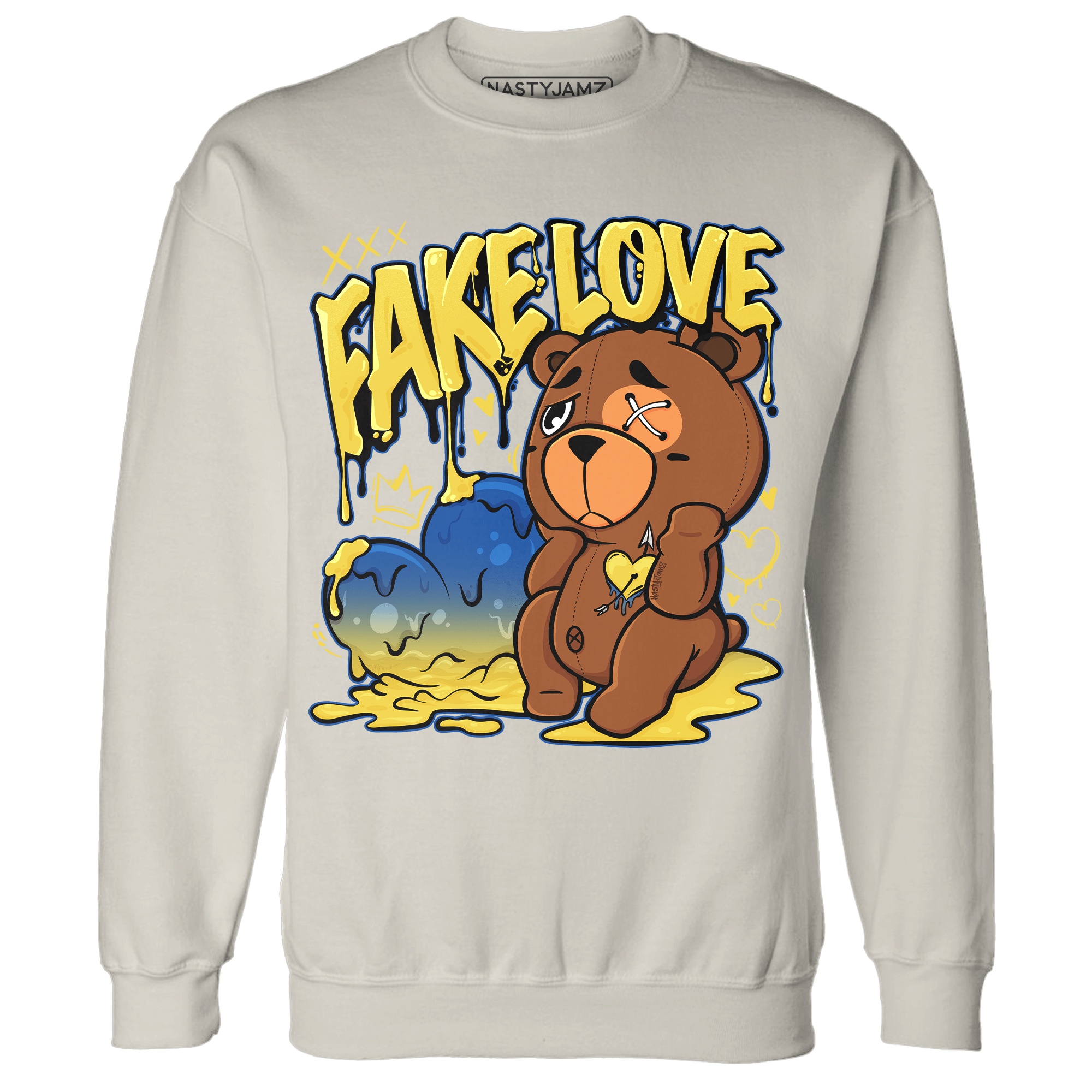 Low OG Canary TVSC 1s Sweatshirt Match Fake Love BER - NastyJamz