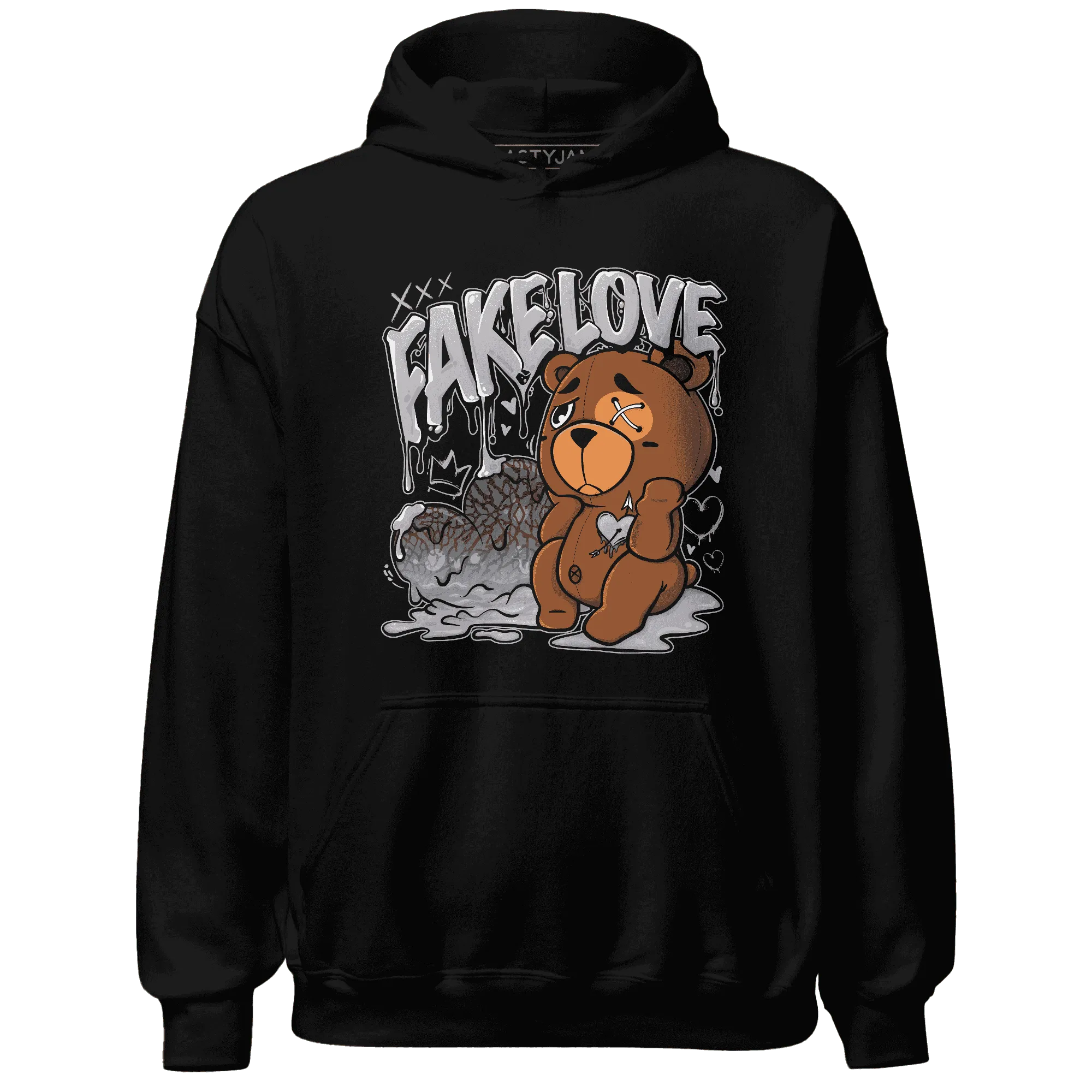 Cement-Grey-3s-Hoodie-Match-Fake-Love-BER