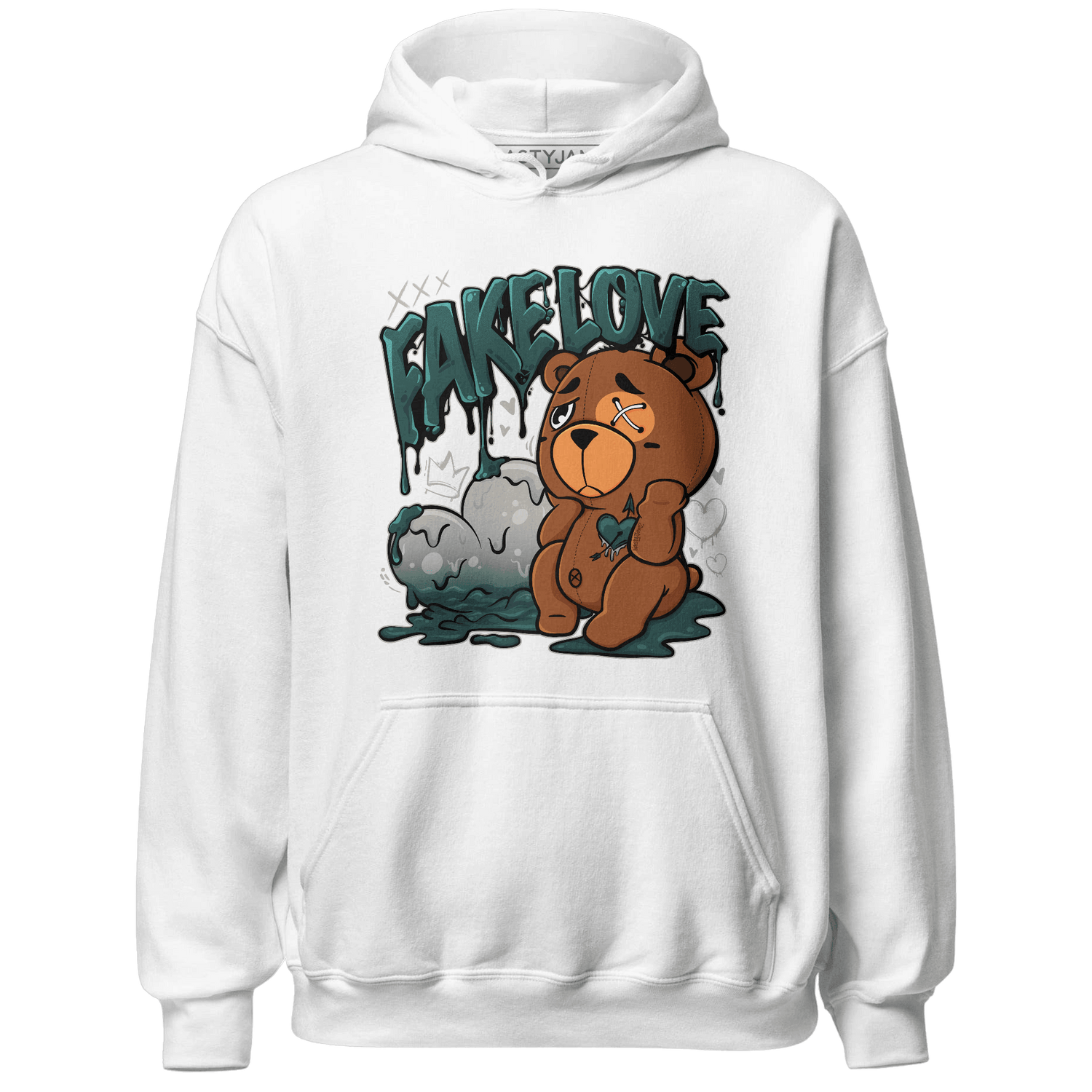 Oxidized Green 4s Hoodie Match Fake Love BER - NastyJamz