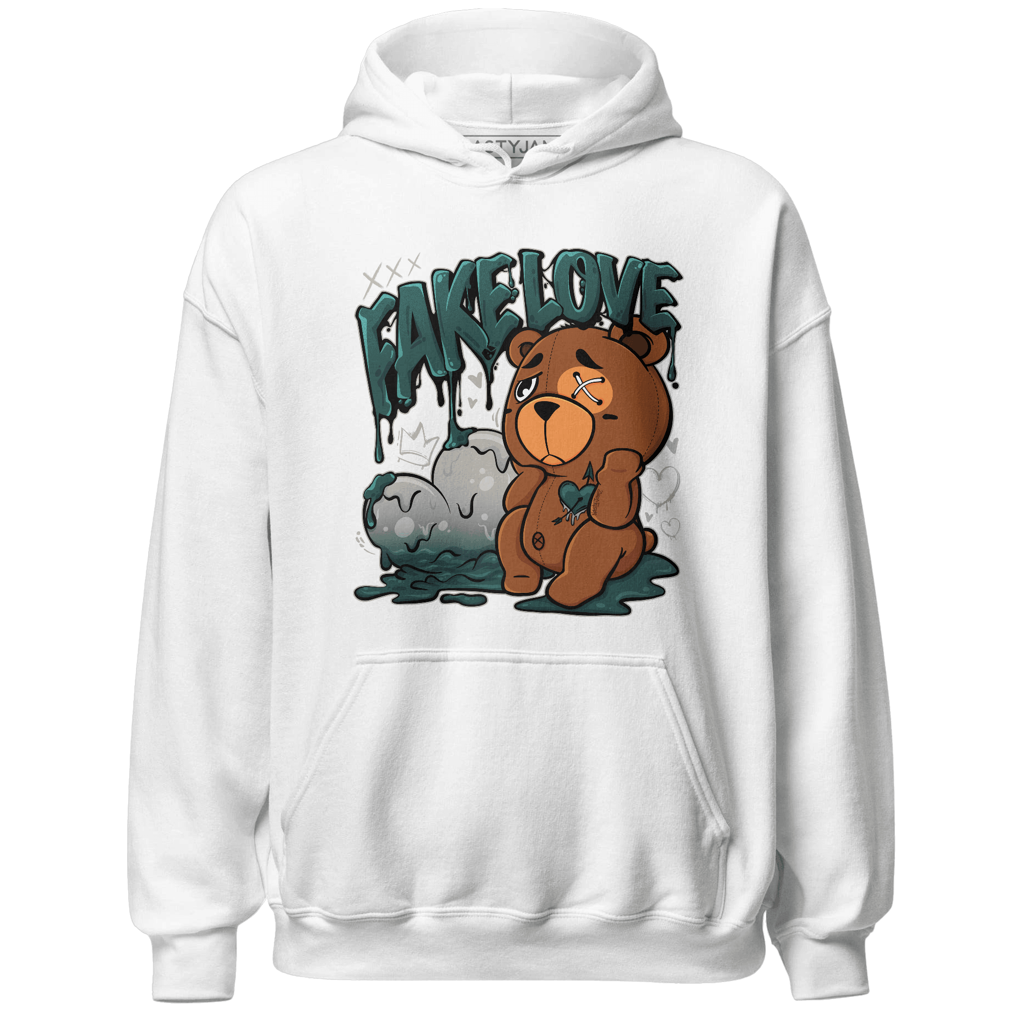 Oxidized Green 4s Hoodie Match Fake Love BER - NastyJamz