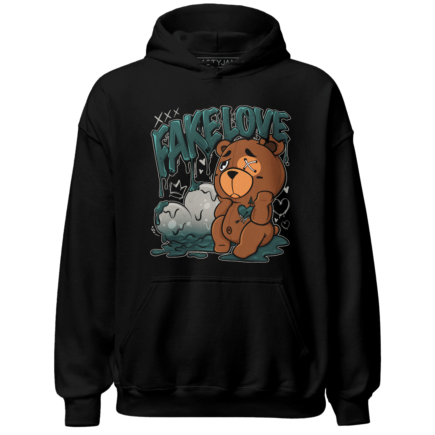 Oxidized Green 4s Hoodie Match Fake Love BER - NastyJamz