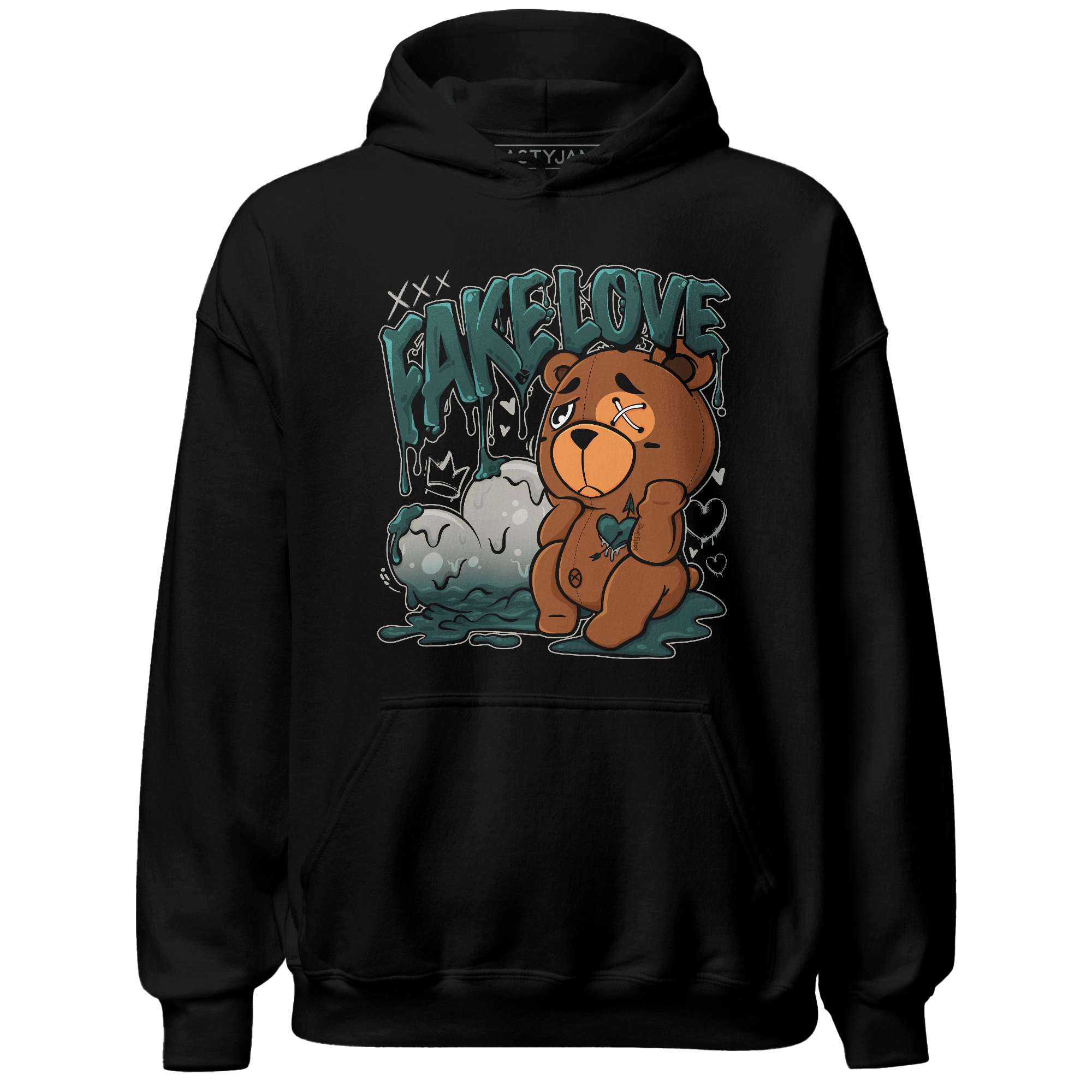 Oxidized Green 4s Hoodie Match Fake Love BER - NastyJamz